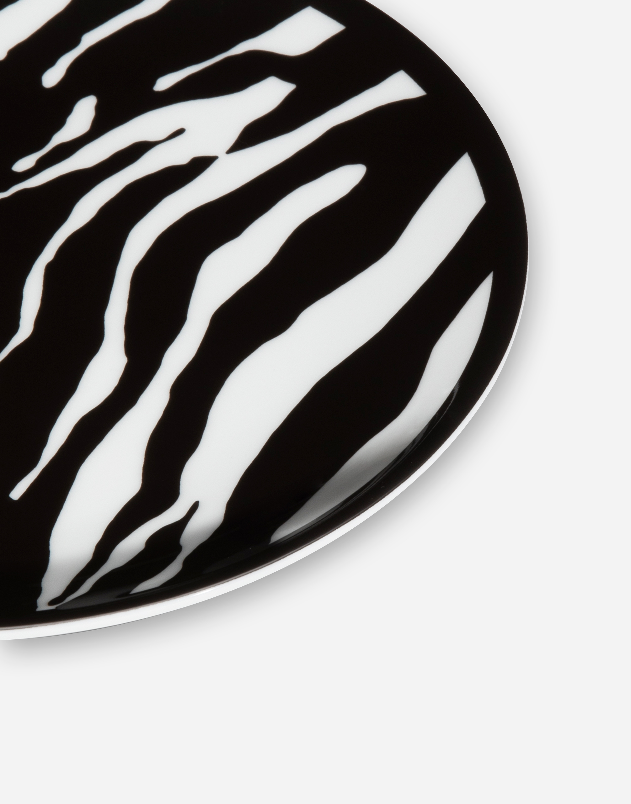 Dolce & Gabbana Set 2 Porcelain Dessert Plates Multicolor Unisex Onesize In Multicolor