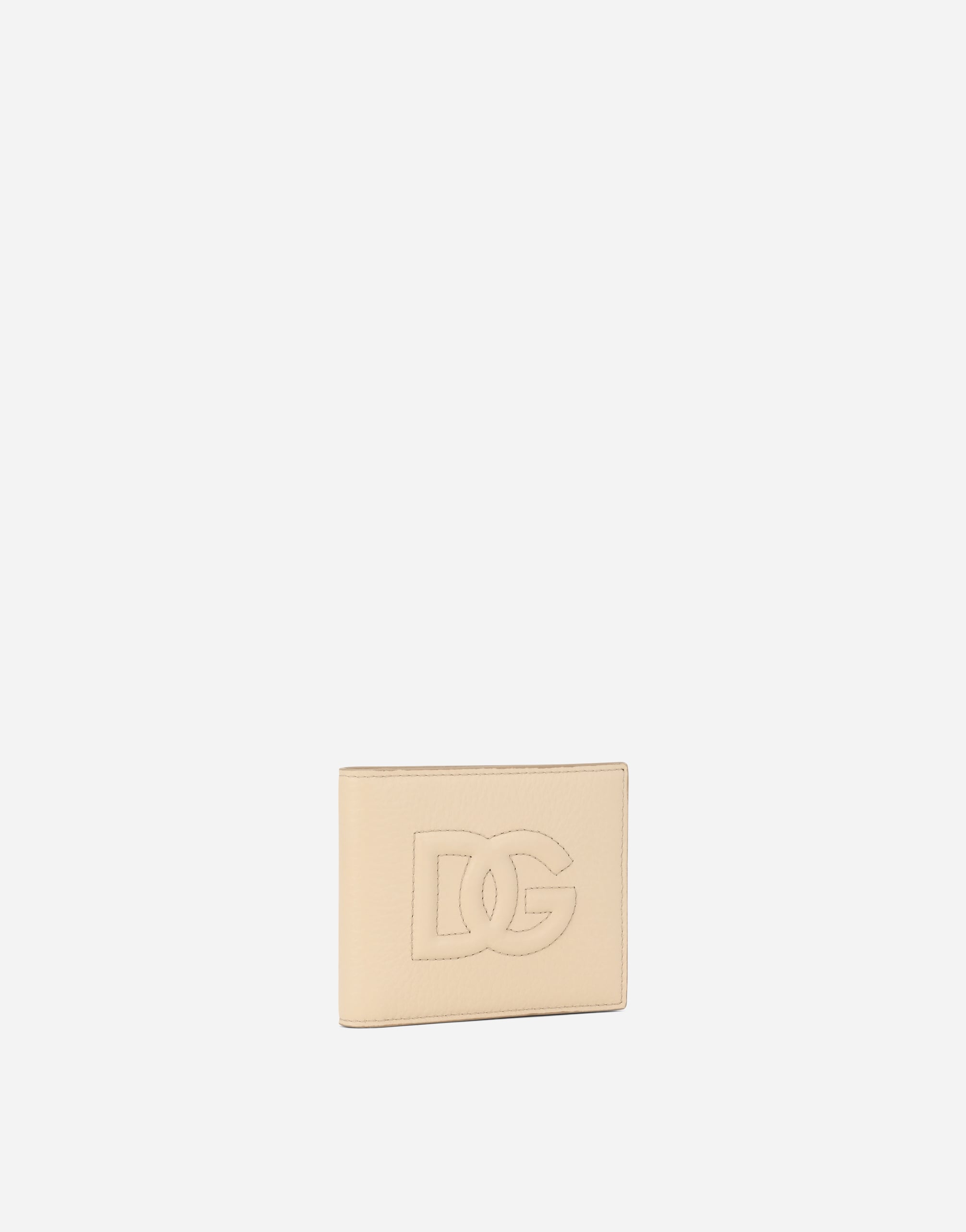  Dolce & Gabbana Dolce & Gabbana Dg Logo Bifold Wallet - Man Wallets And Small Leather Goods Beige Onesize 