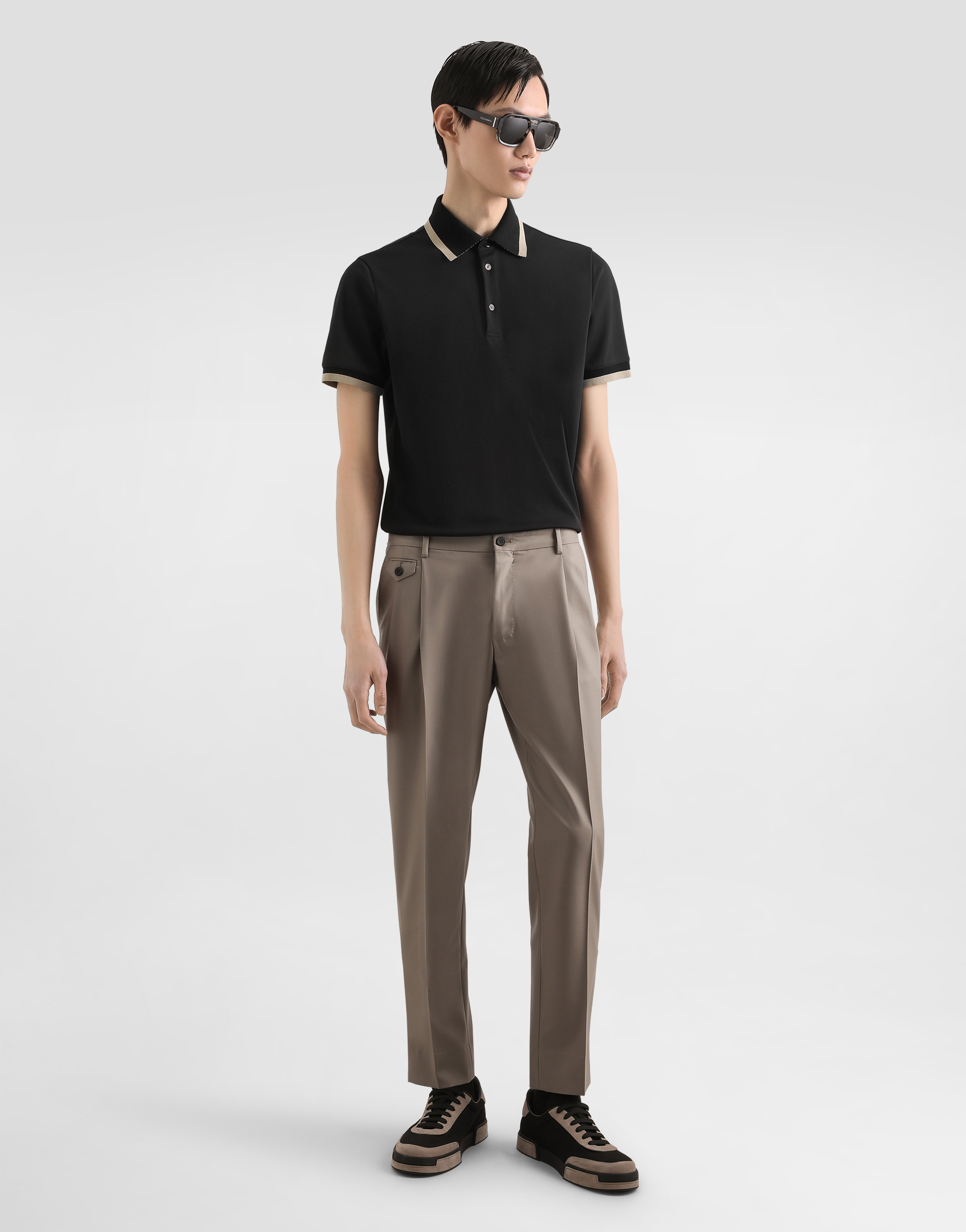 Jersey polo shirt