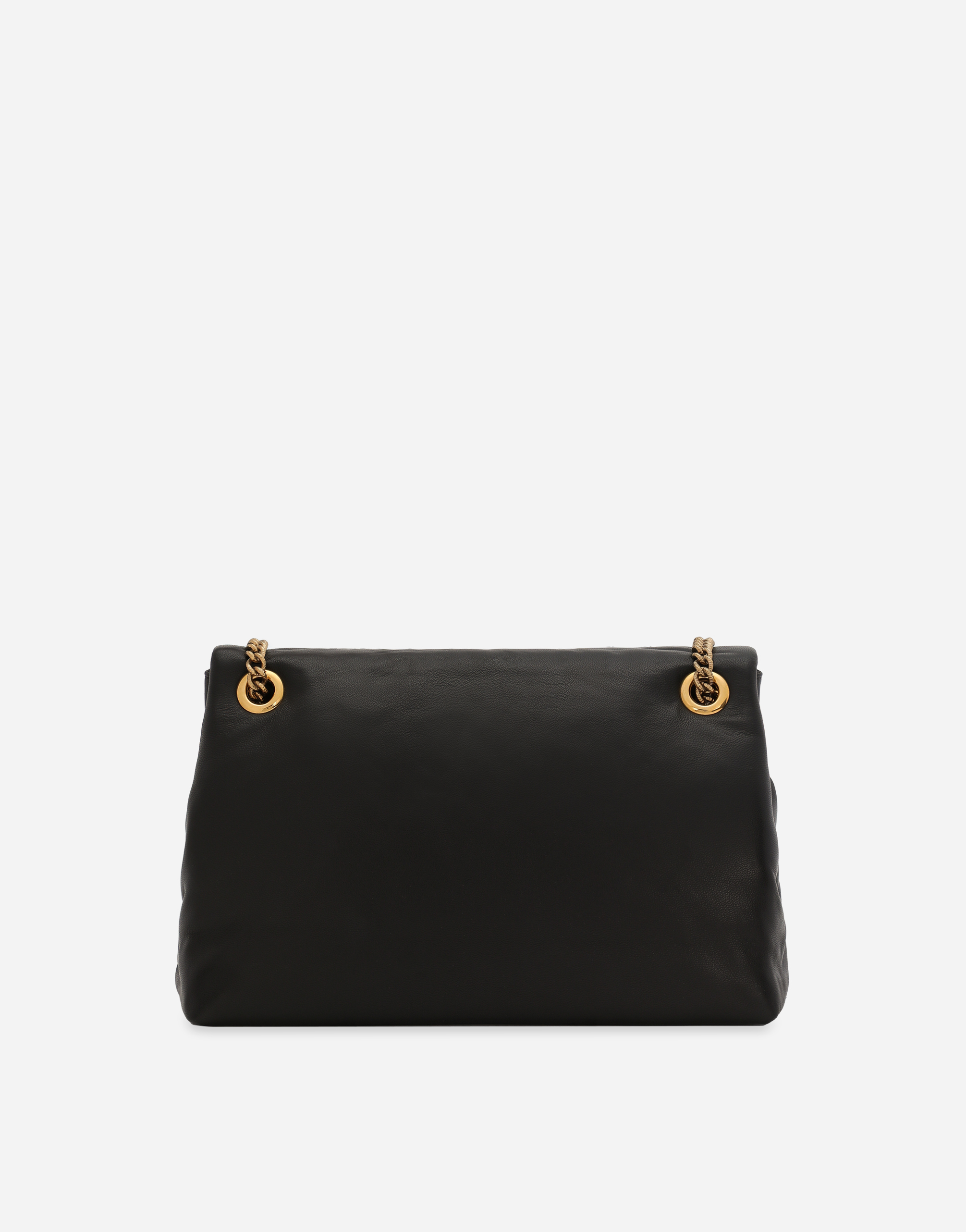 Dolce & Gabbana Medium Devotion Soft Shoulder Bag In Black