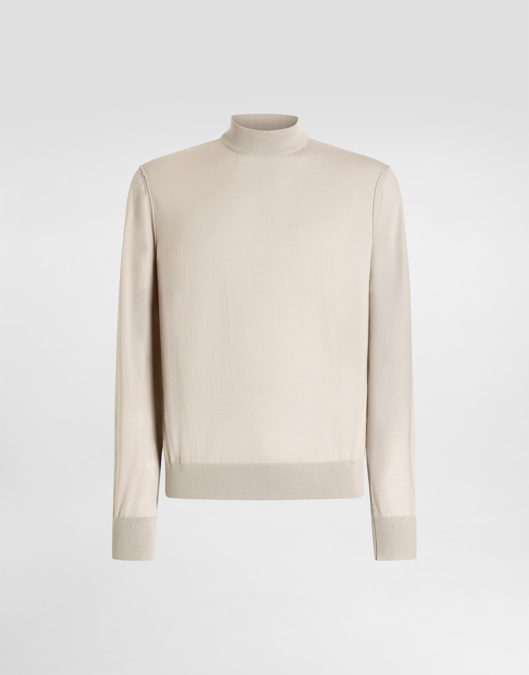  Dolce & Gabbana Dolce & Gabbana Cashmere Turtleneck Pullover - Man Sweaters And Cardigans Beige 44 