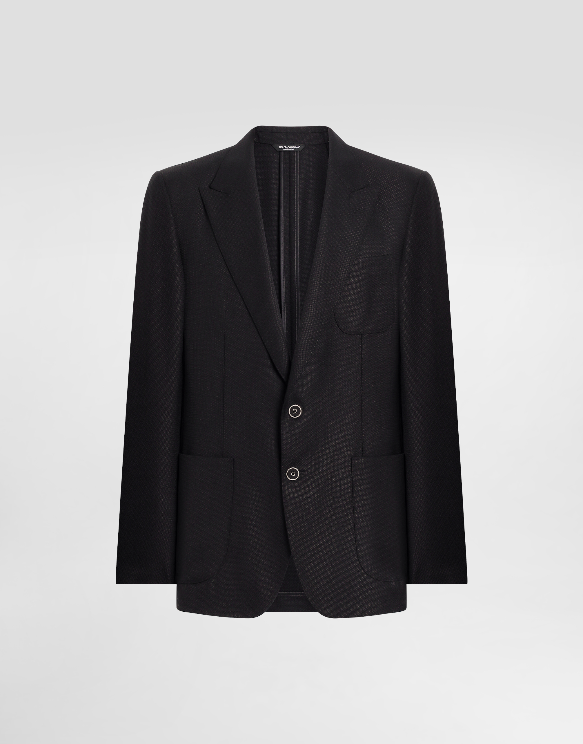 Dolce & Gabbana Single-breasted Wool Jacket - Man Suits And Blazers Black