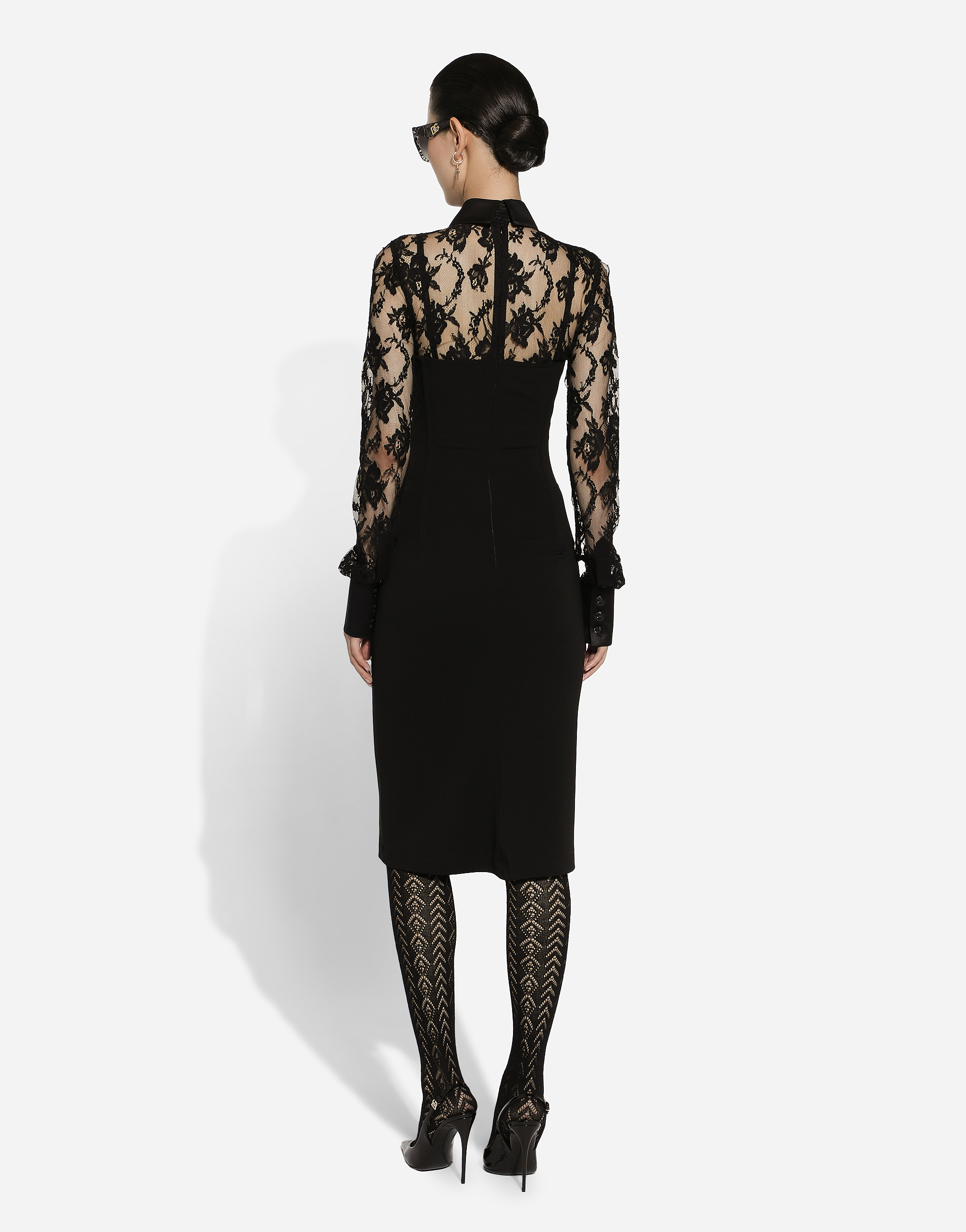 Dolce & Gabbana Lace Dress In Black