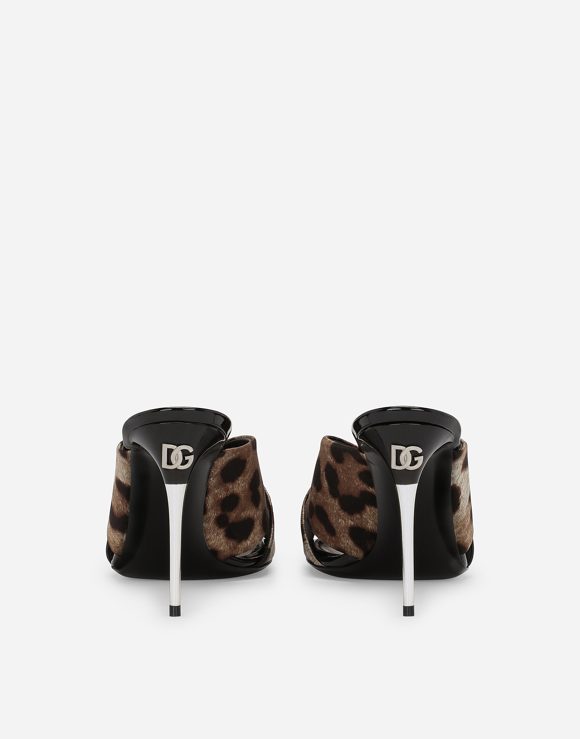 Dolce & Gabbana Stiletto-mules Mit Leoparden-print In Print