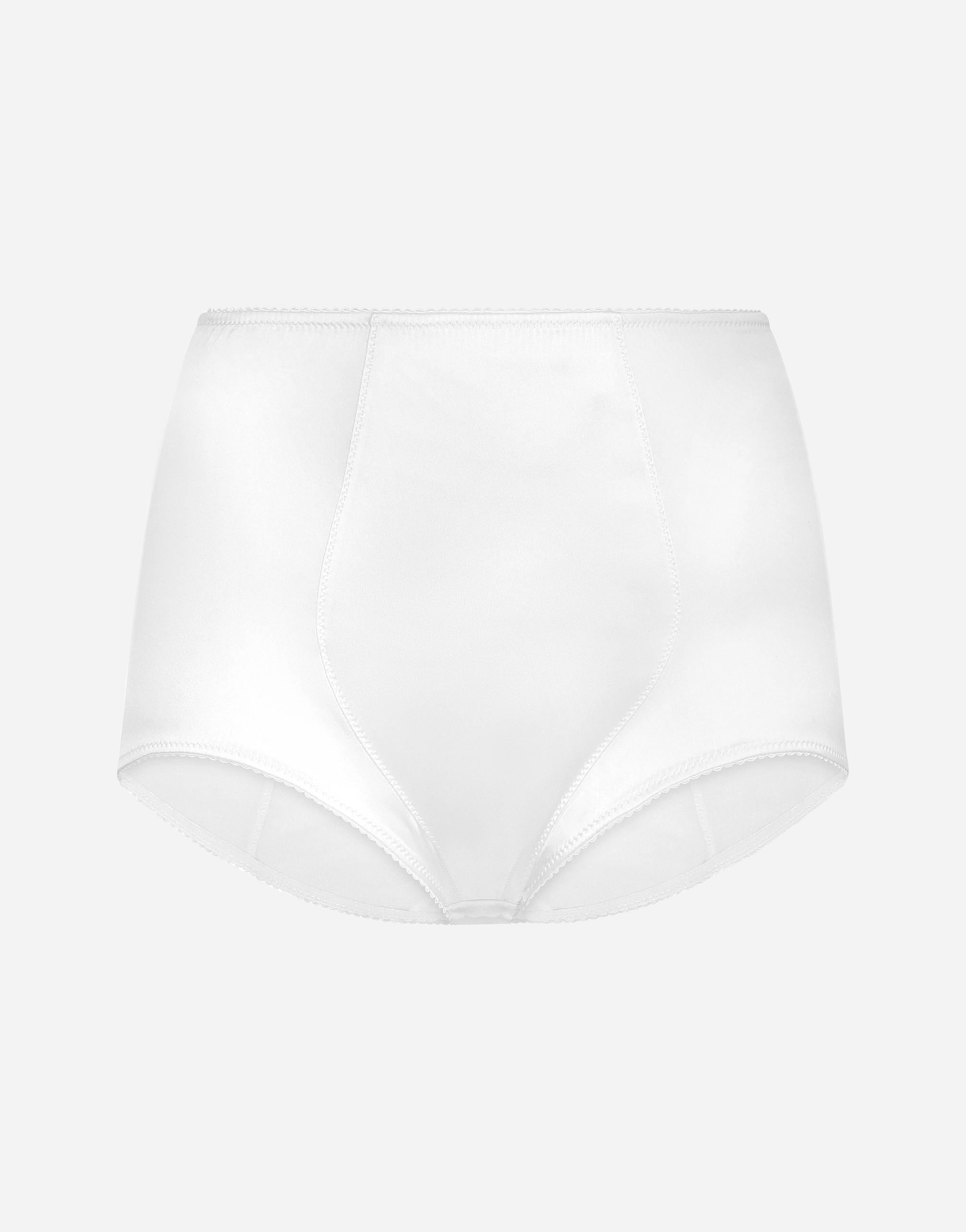 DOLCE & GABBANA SATIN HIGH-WAISTED PANTIES