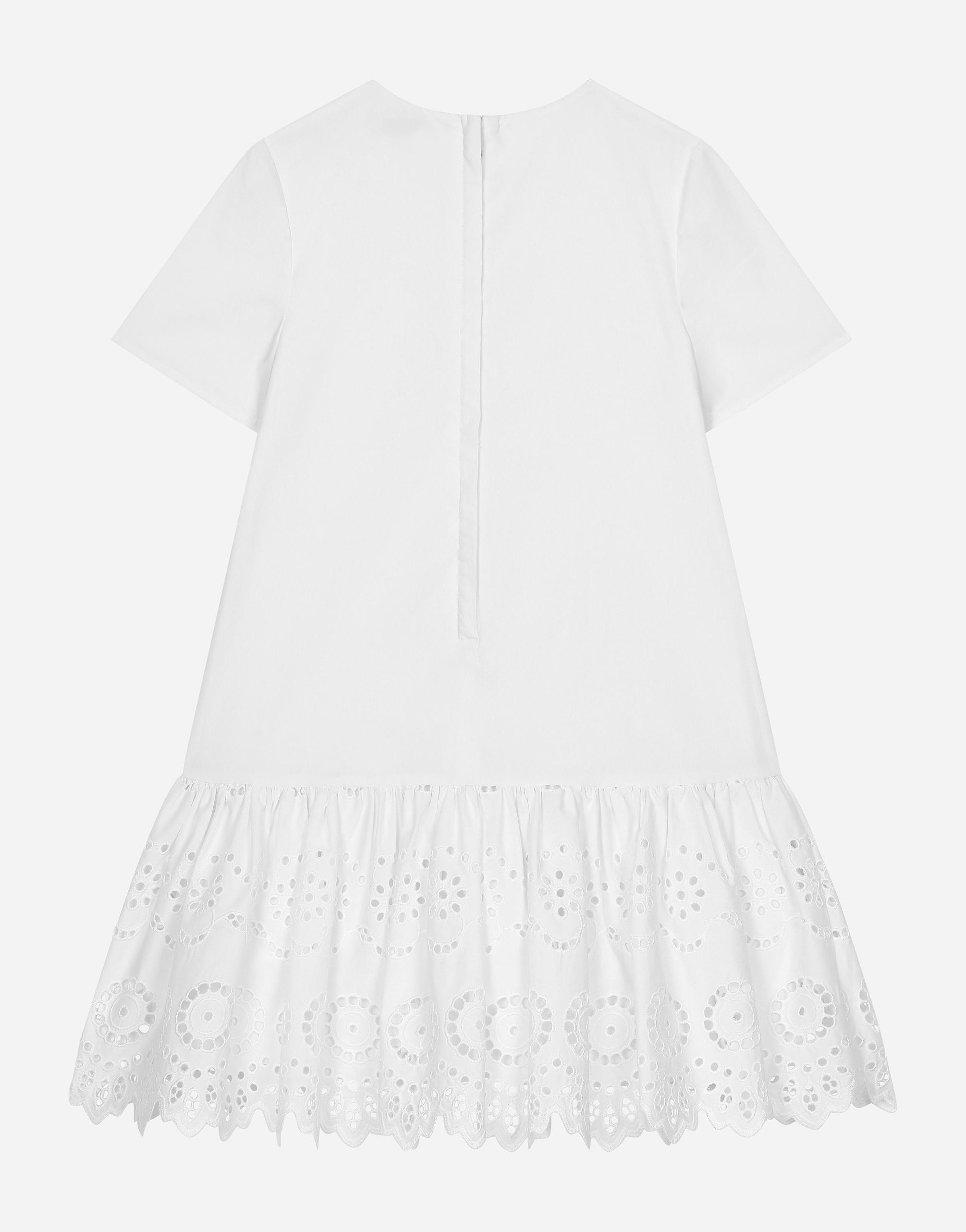Poplin dress with DG logo