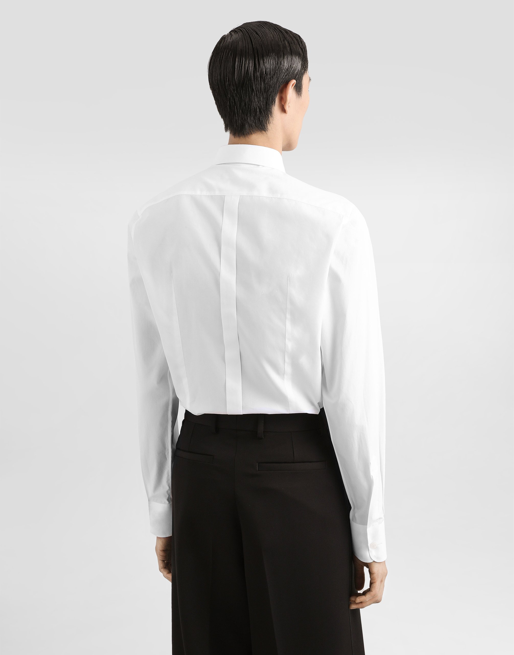 Gold fit tuxedo shirt cotton poplin