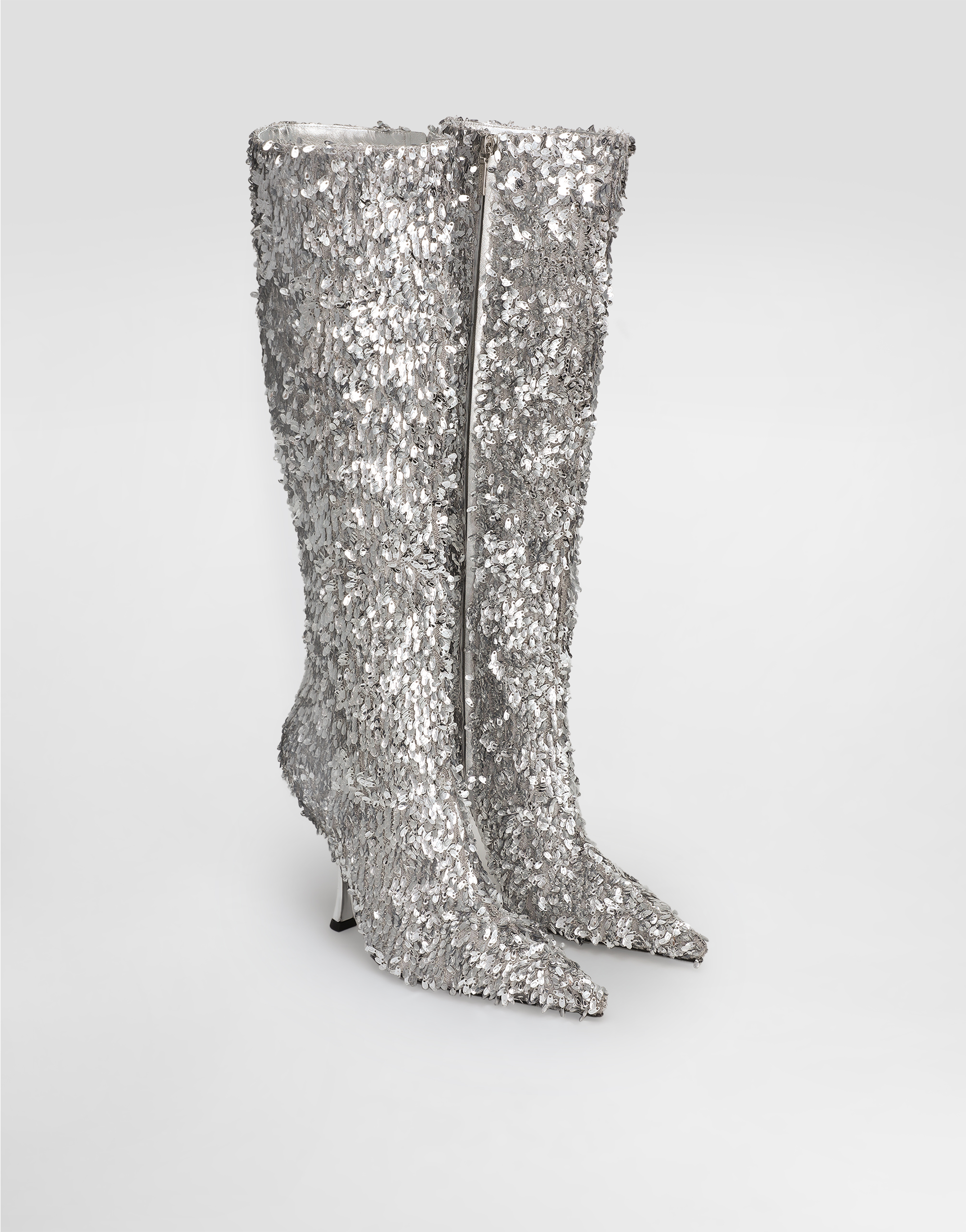 Drop sequin boots