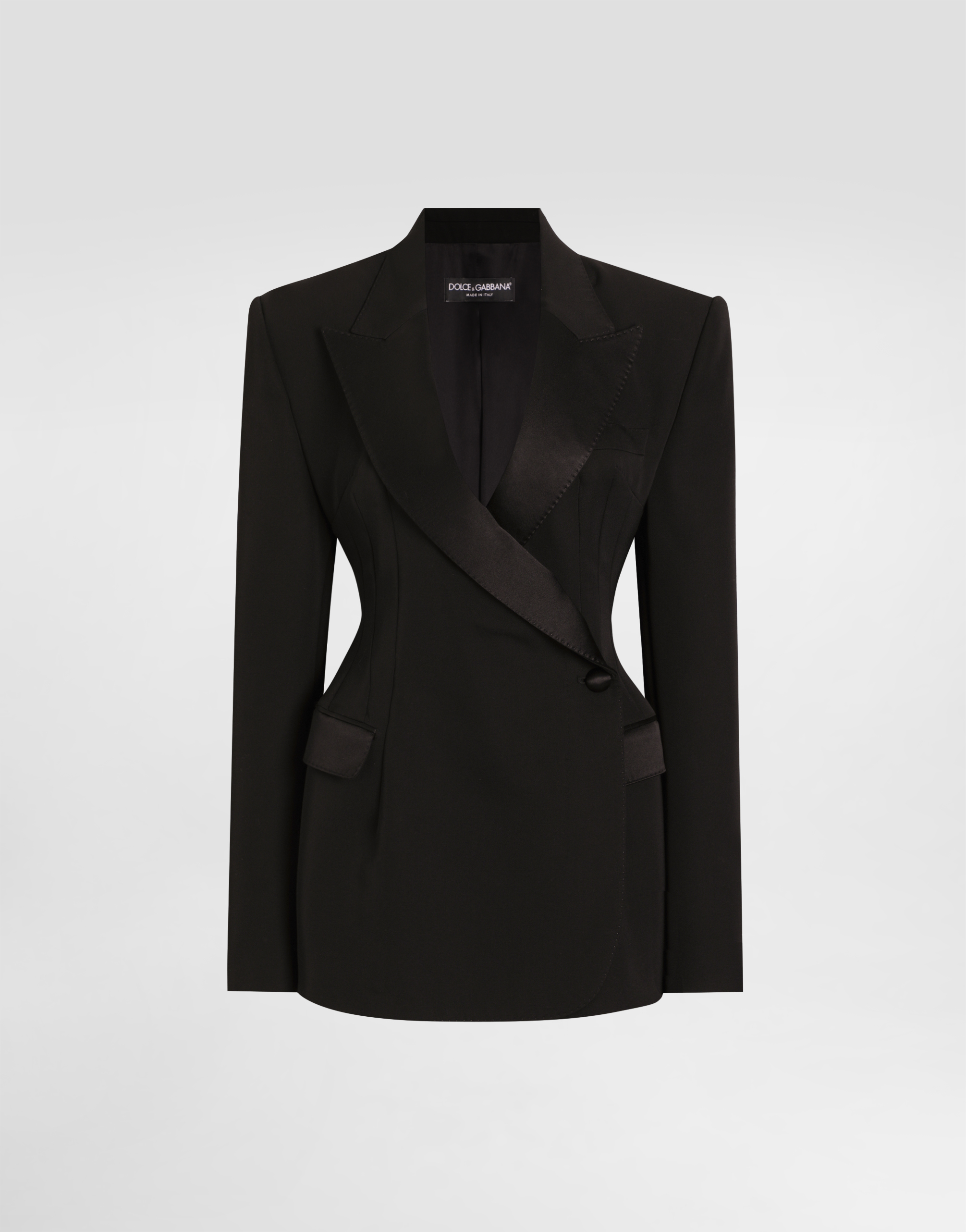 Dolce & Gabbana Double-breasted Blazer Peak Lapels In Black