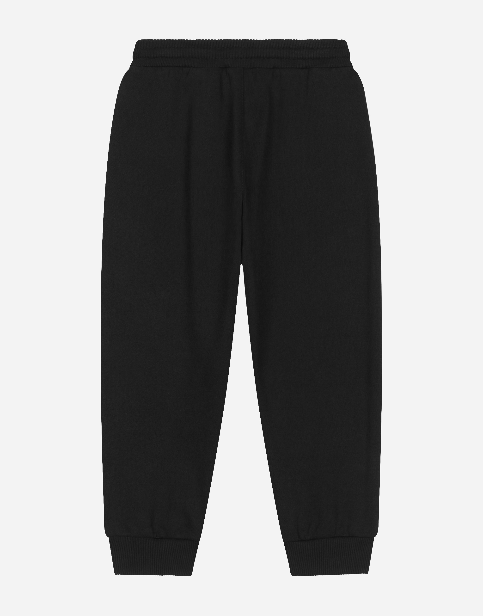 Dolce & Gabbana Jersey Jogging Pants With All-over Flocked Print In Multicolor