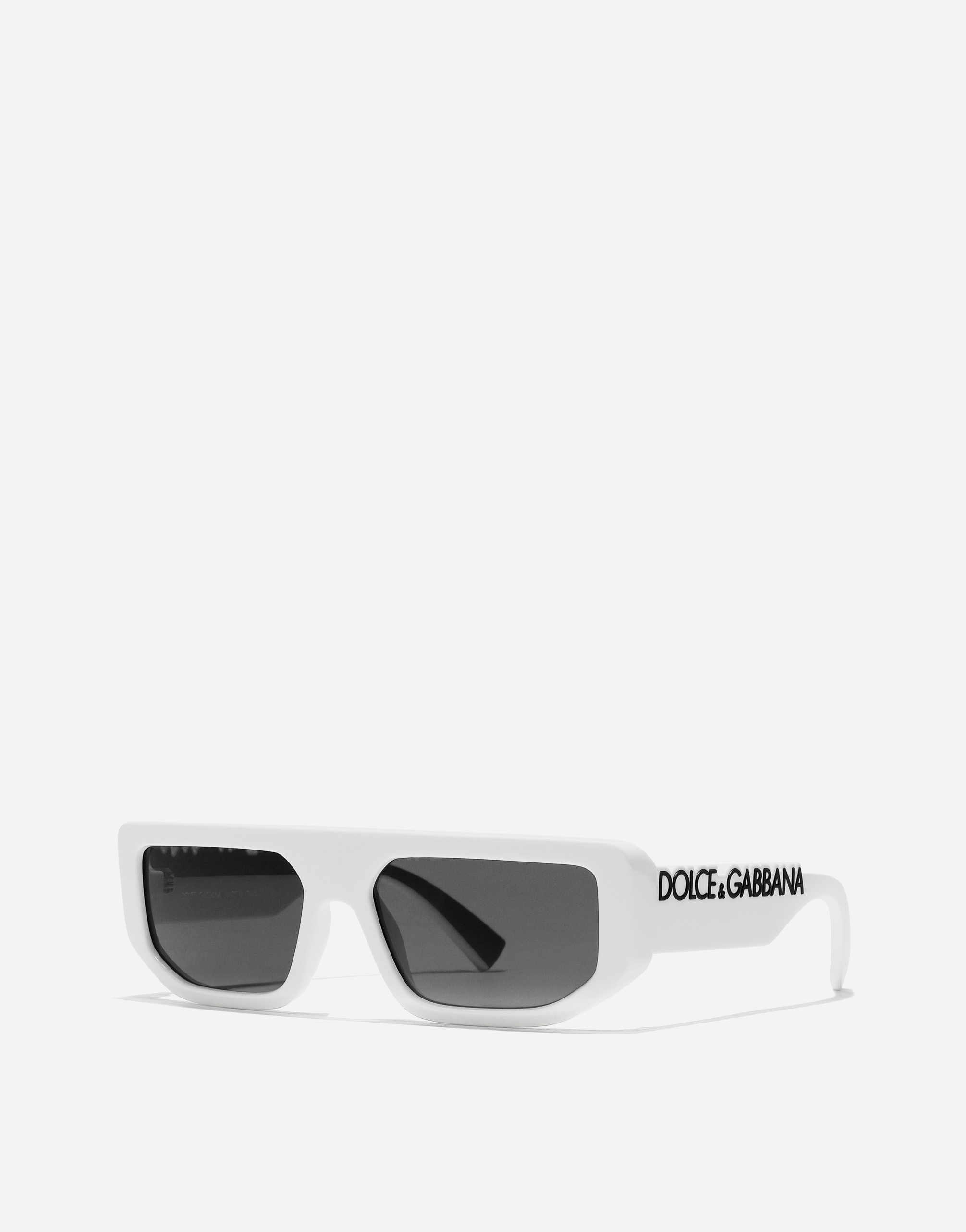 Dolce & Gabbana Dg Logo Sunglasses In White
