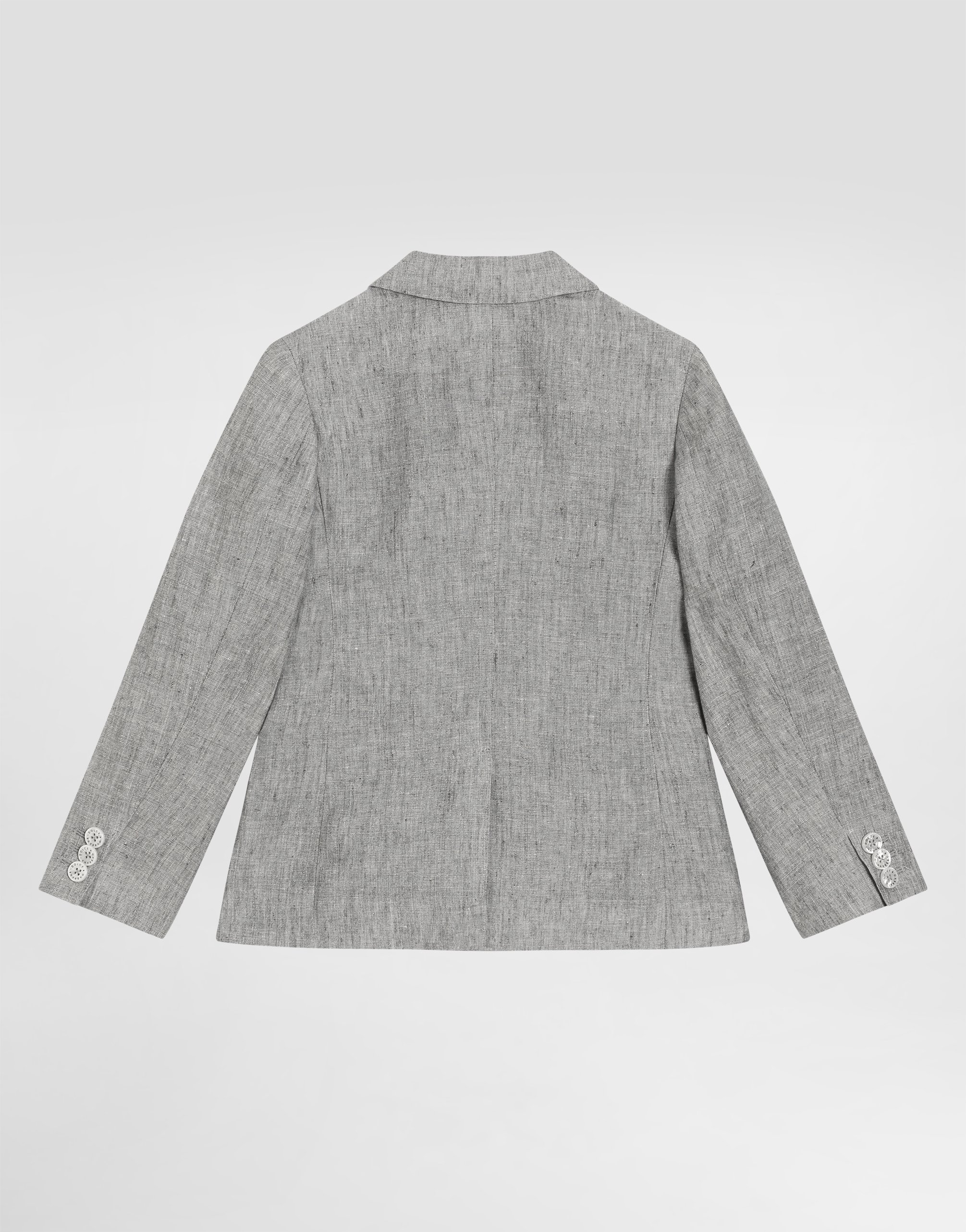 Single-breasted linen jacket