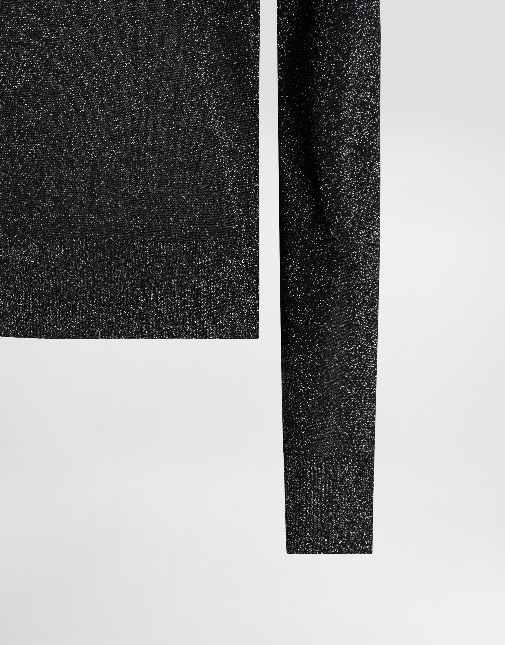 Metallic viscose pullover