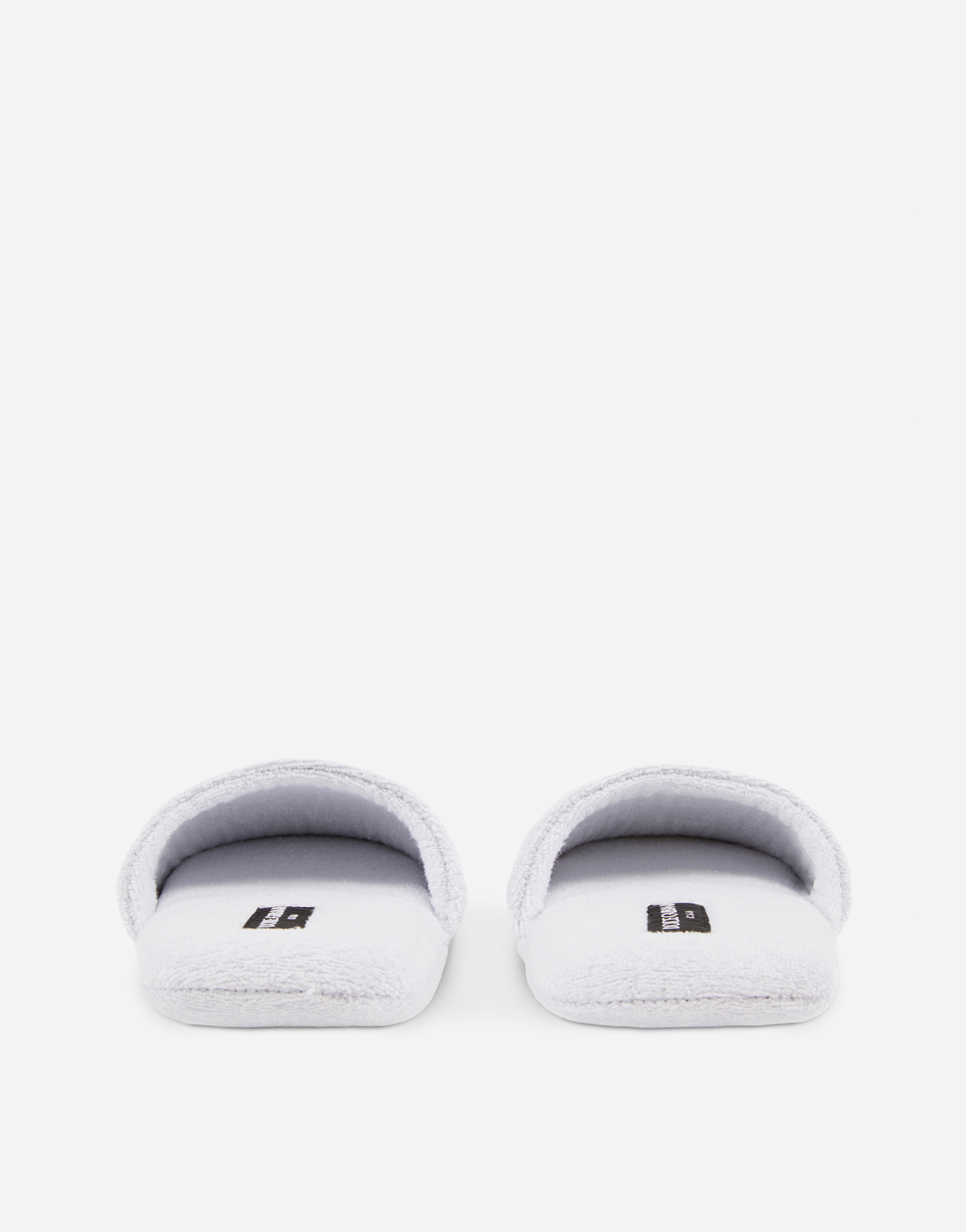 Dolce & Gabbana Cotton Terry Slippers In Multicolor