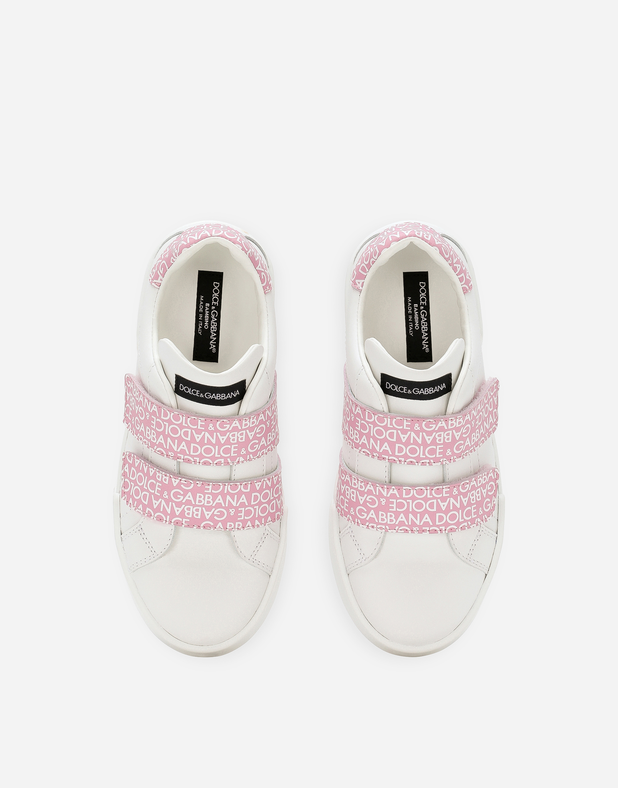 Shop Dolce & Gabbana Calfskin Portofino Sneakers In Print