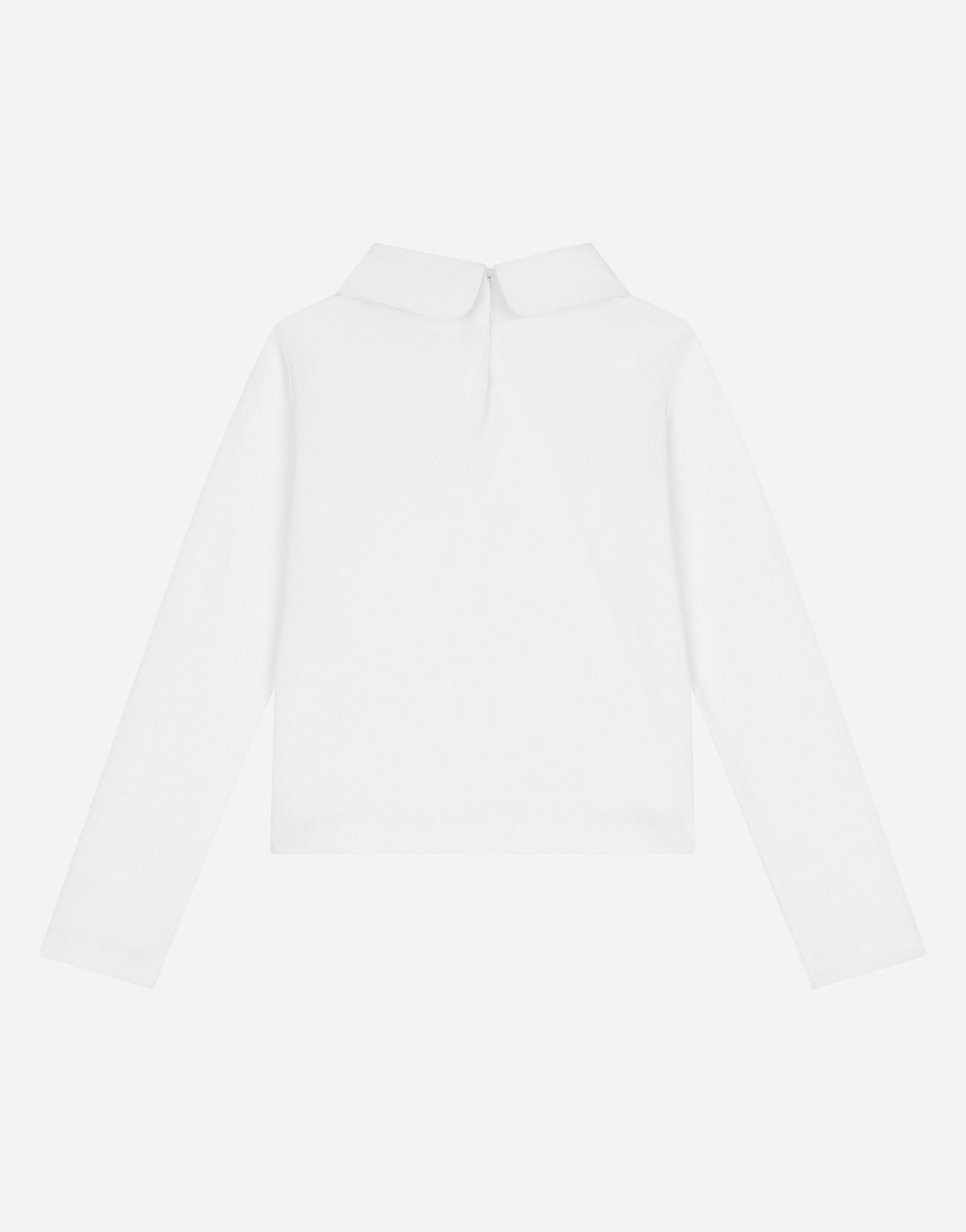 Dolce & Gabbana Jersey T-shirt With Logo Embroidery In White