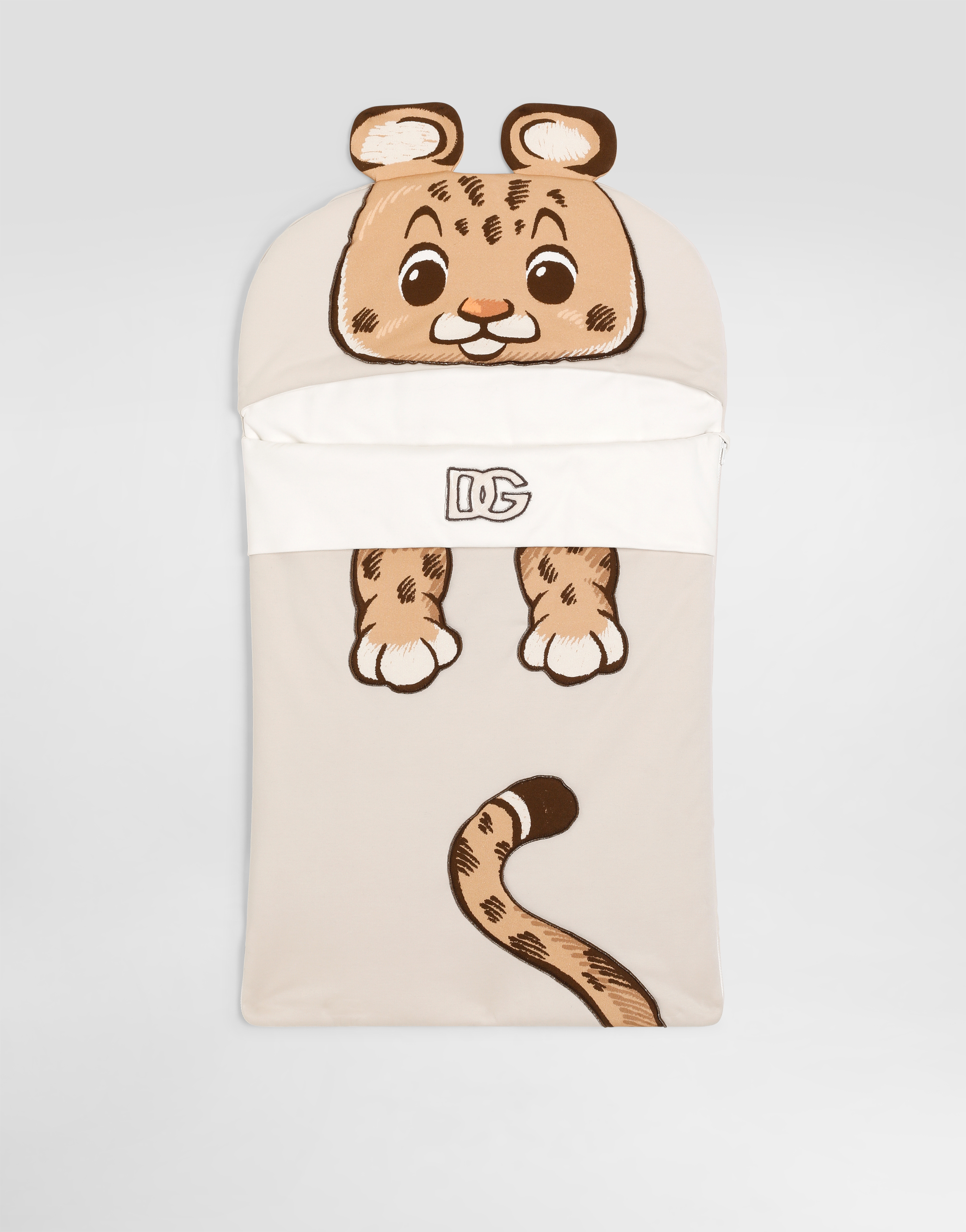 NewbornJerseybaby nest with DG patch and leopard print