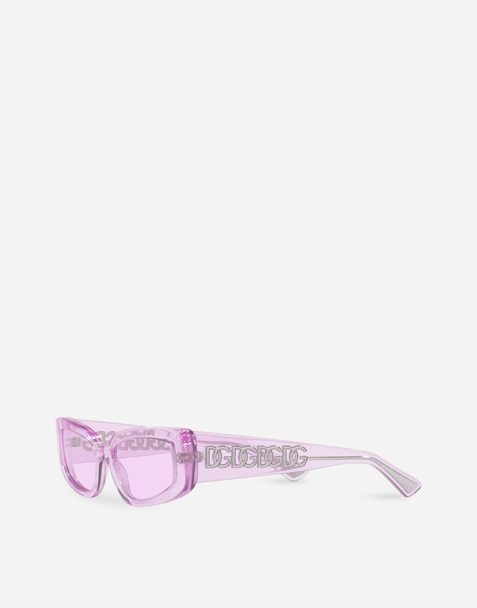 Shop Dolce & Gabbana Dg Essentials Sunglasses In Lilac