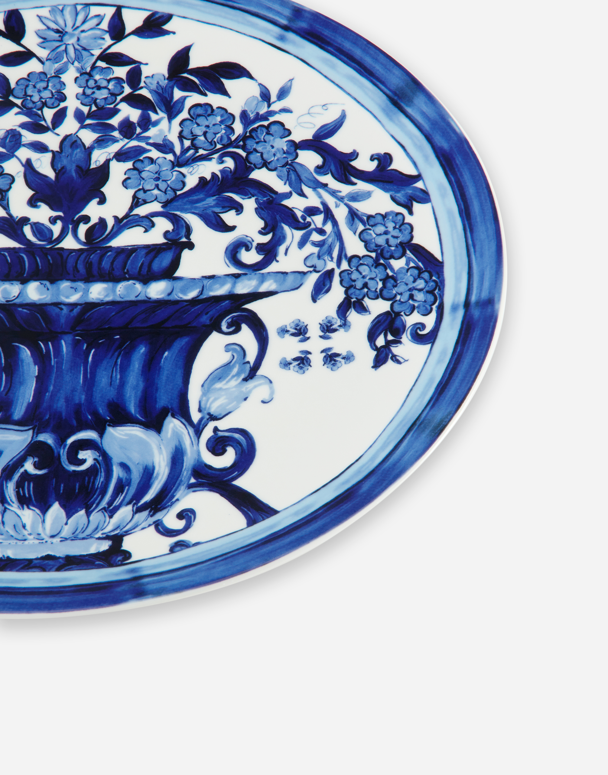 Shop Dolce & Gabbana Porcelain Charger Plate In Multicolor