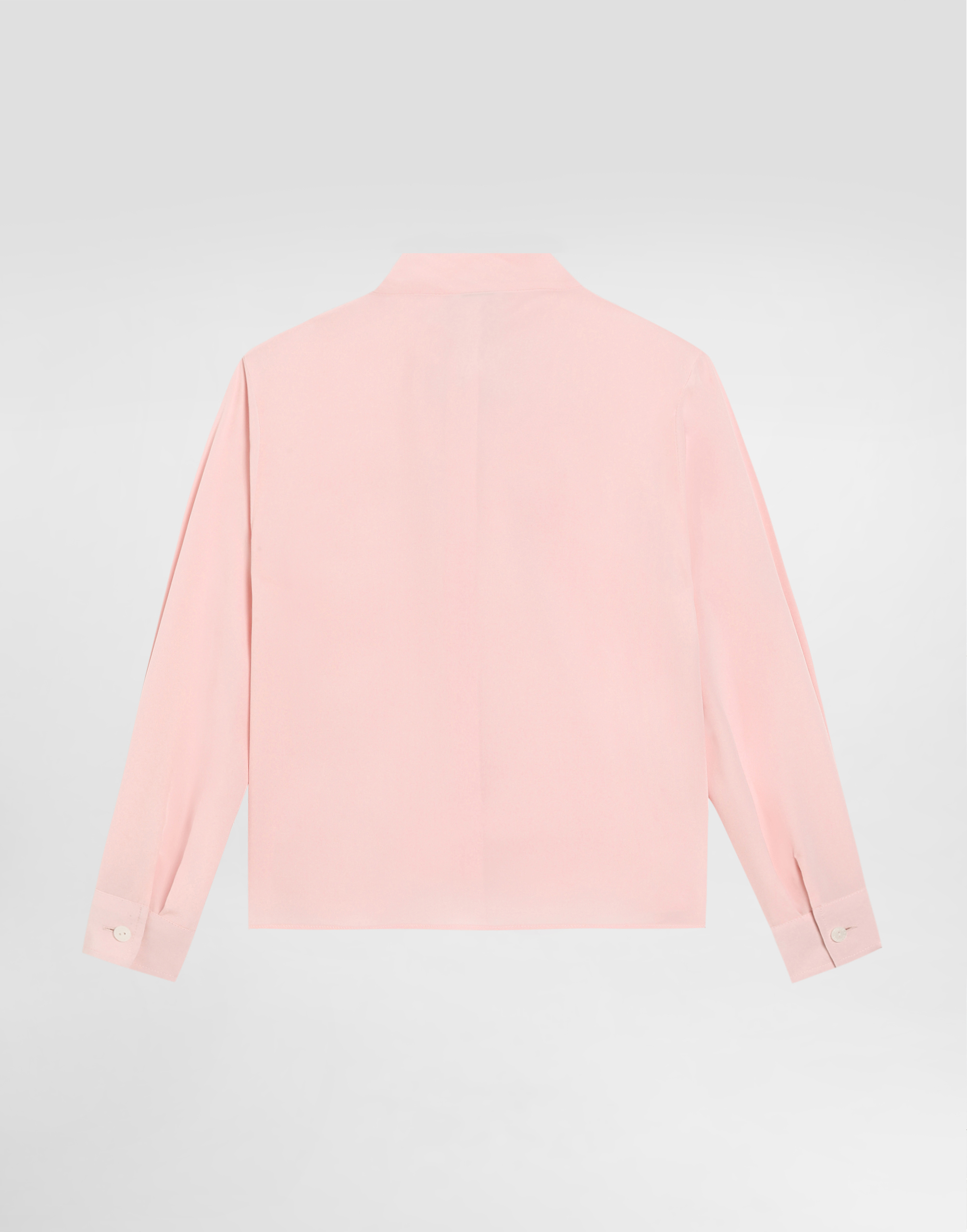 Dolce & Gabbana Crepe De Chine Shirt In Pink