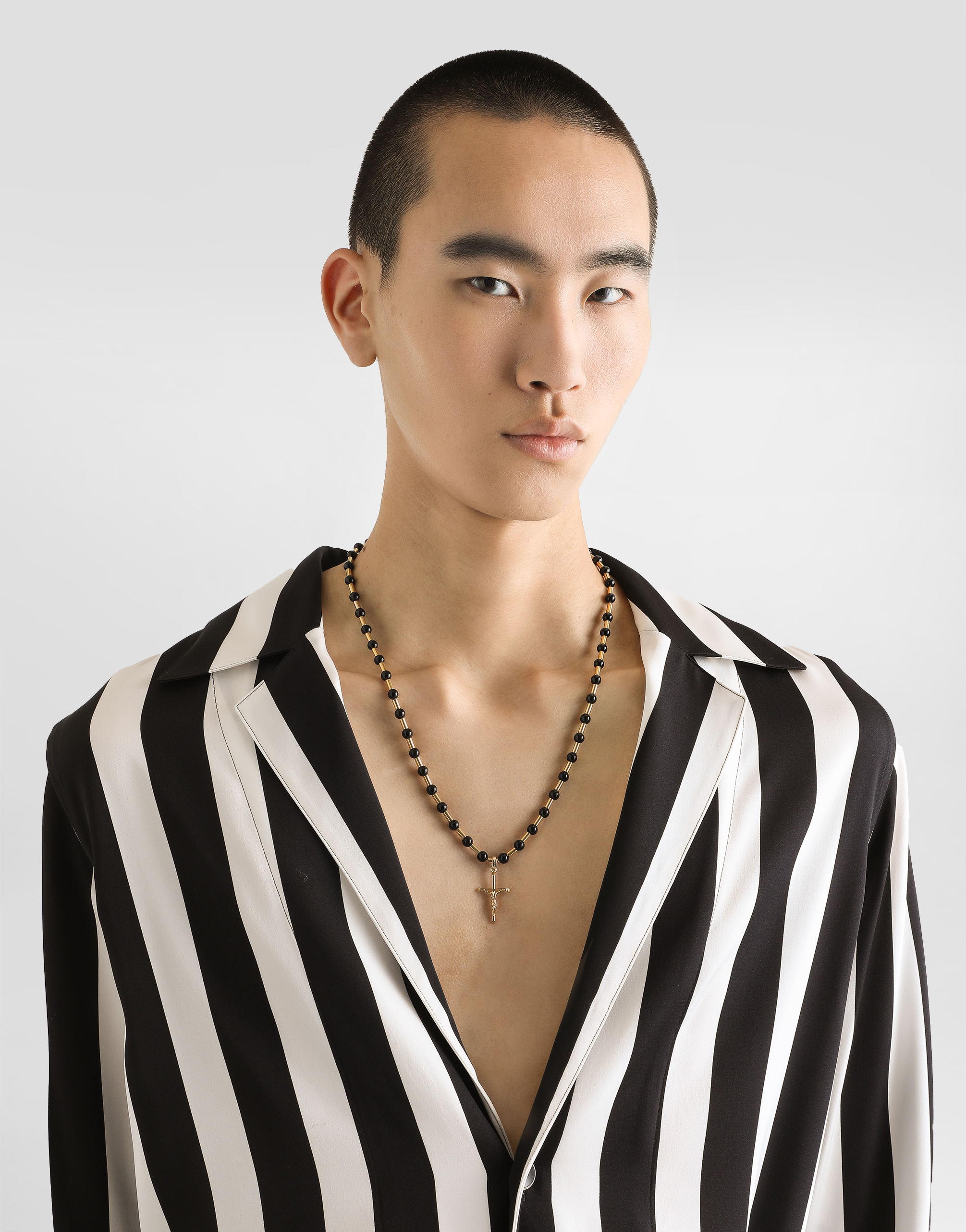 Dolce & Gabbana Metal Necklace With Logo In Multicolor