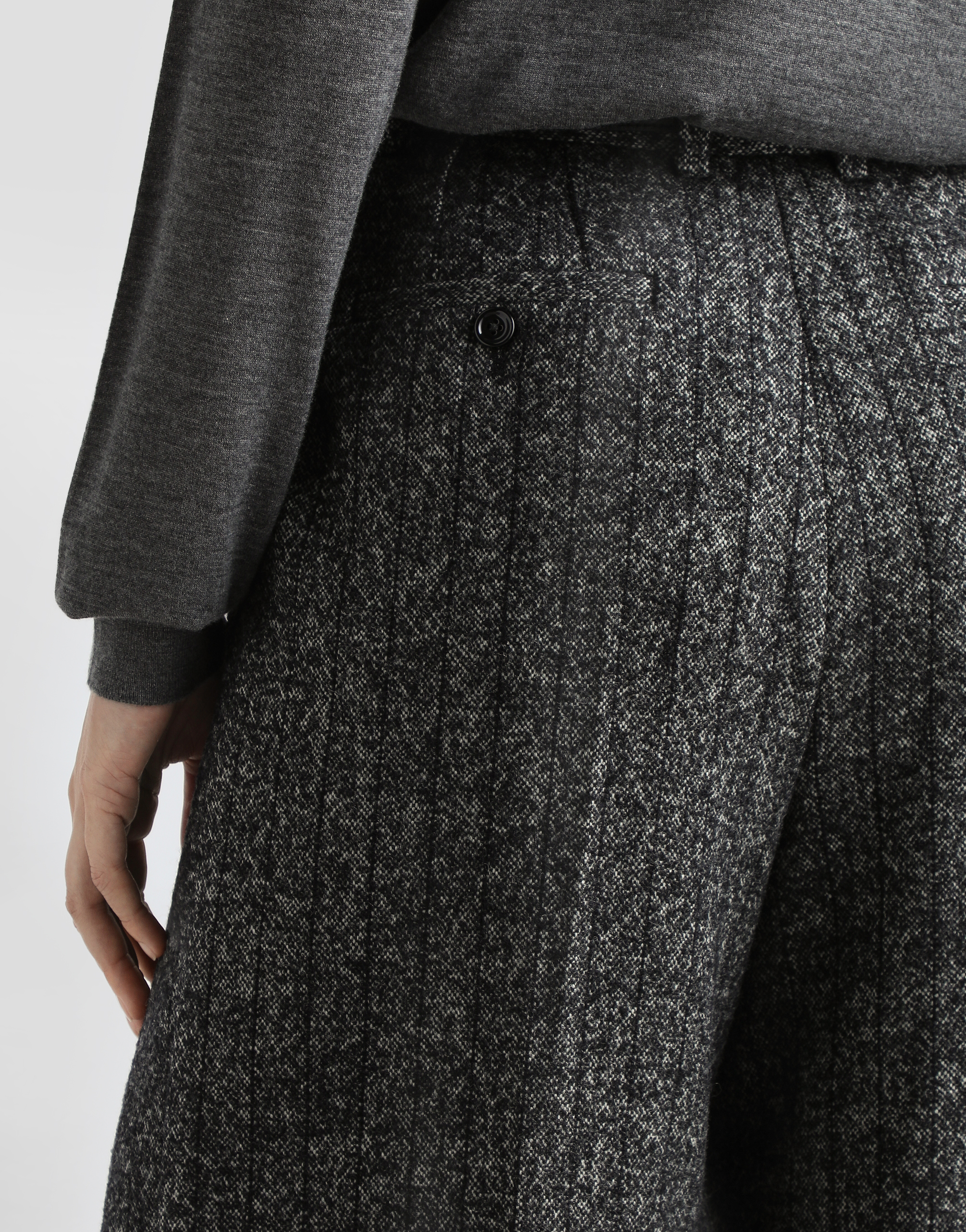 Striped wool trousers