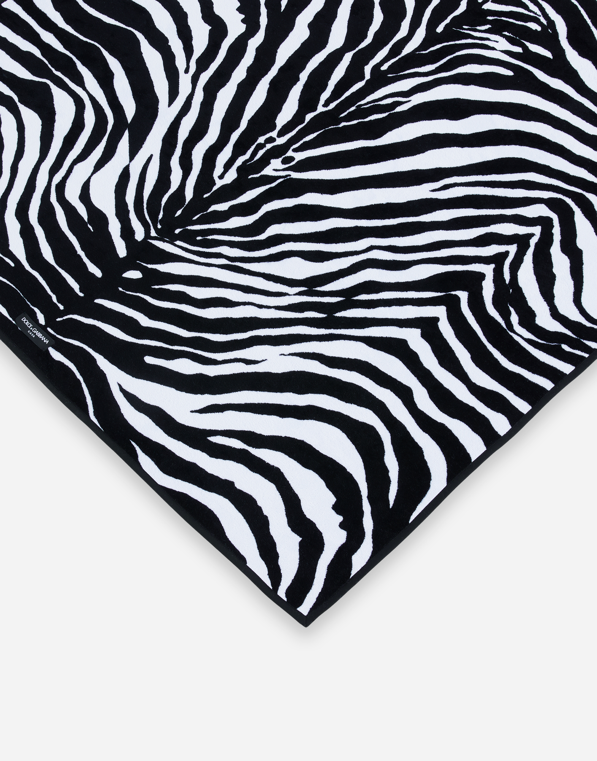 Dolce & Gabbana Terry Cotton Bath Towel In Multicolor