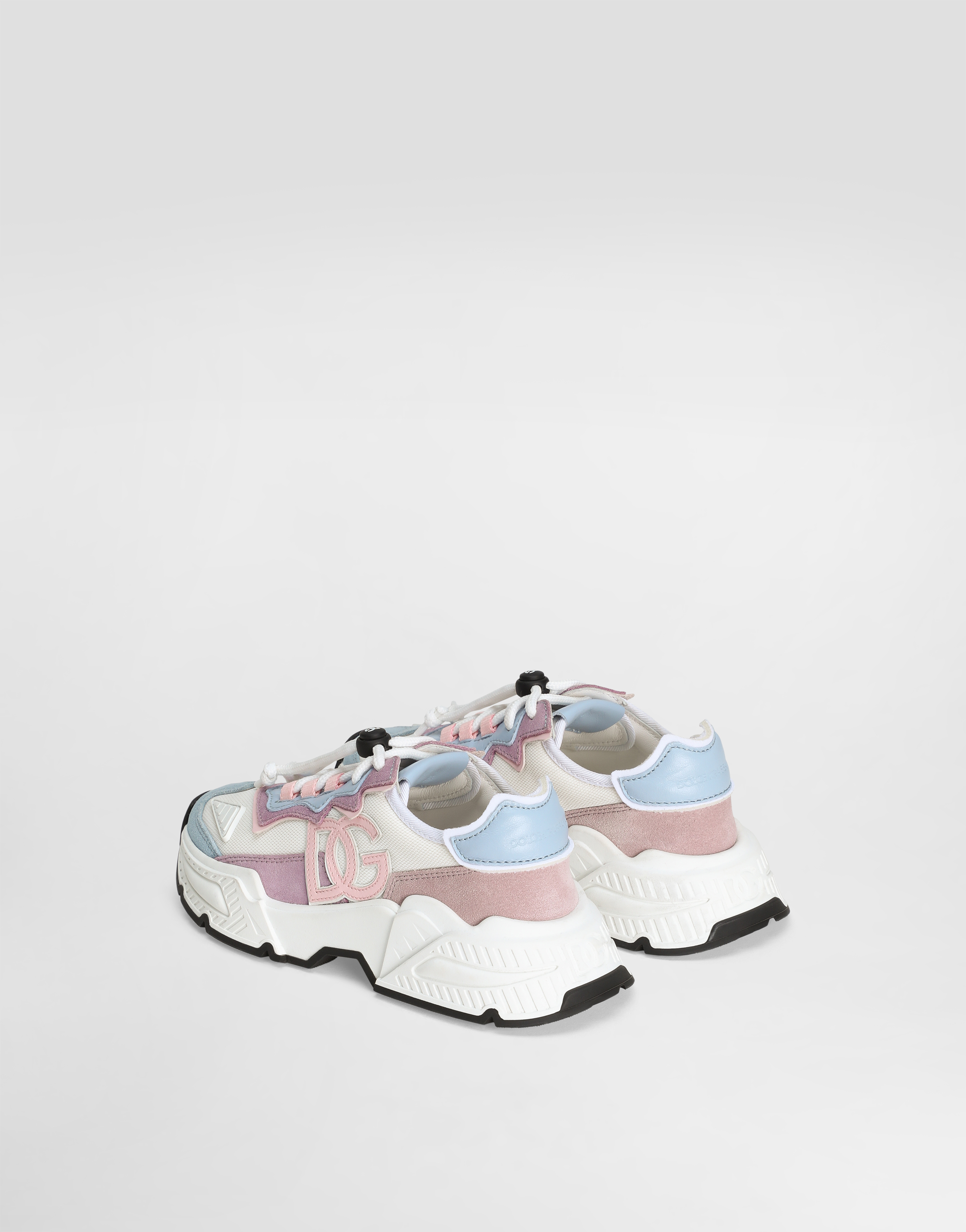 Dolce & Gabbana Nylon Mesh Daymaster Sneakers With Dg Logo In Multicolor