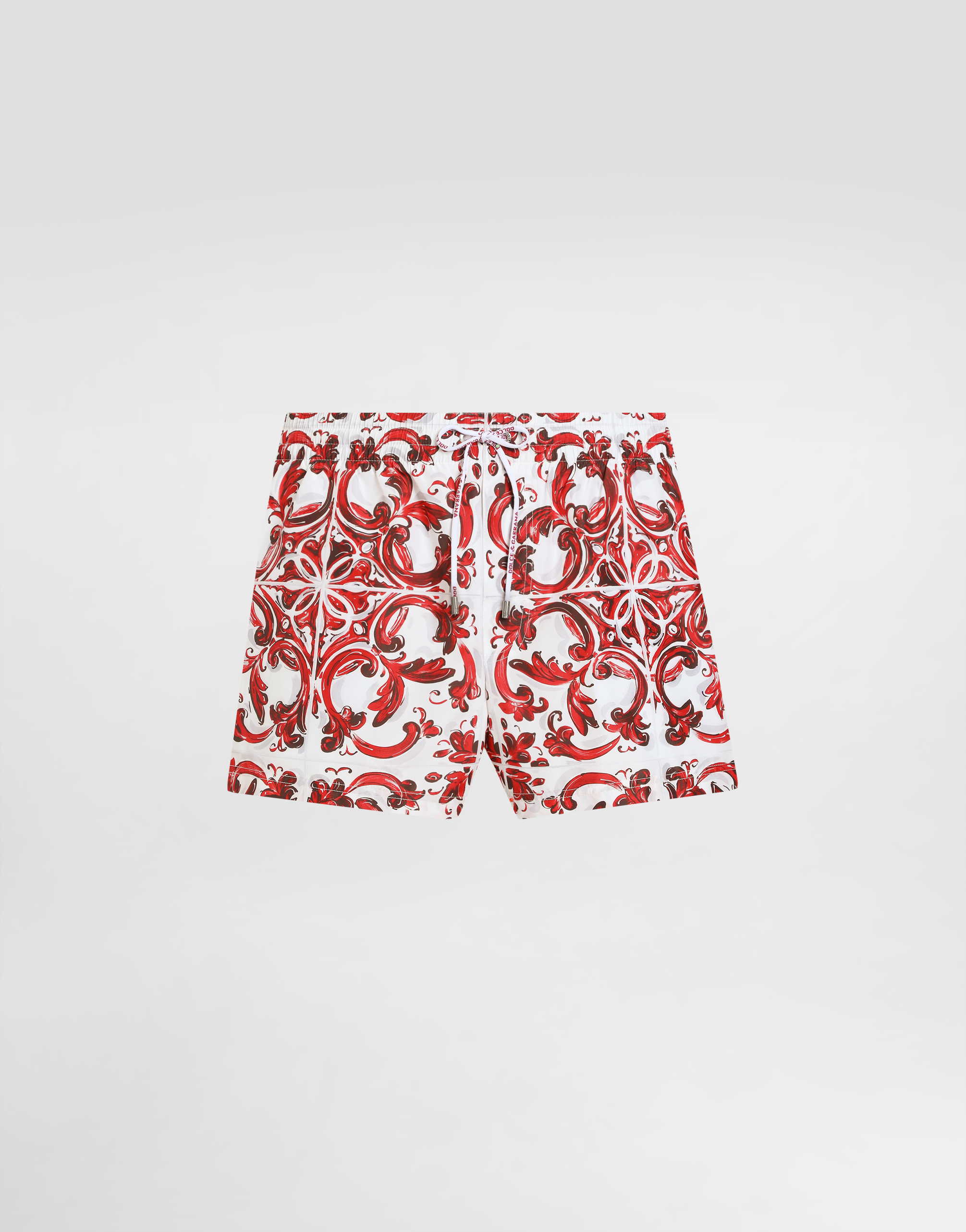 Majolica-print short swim boxer shorts in Multicolor for Men