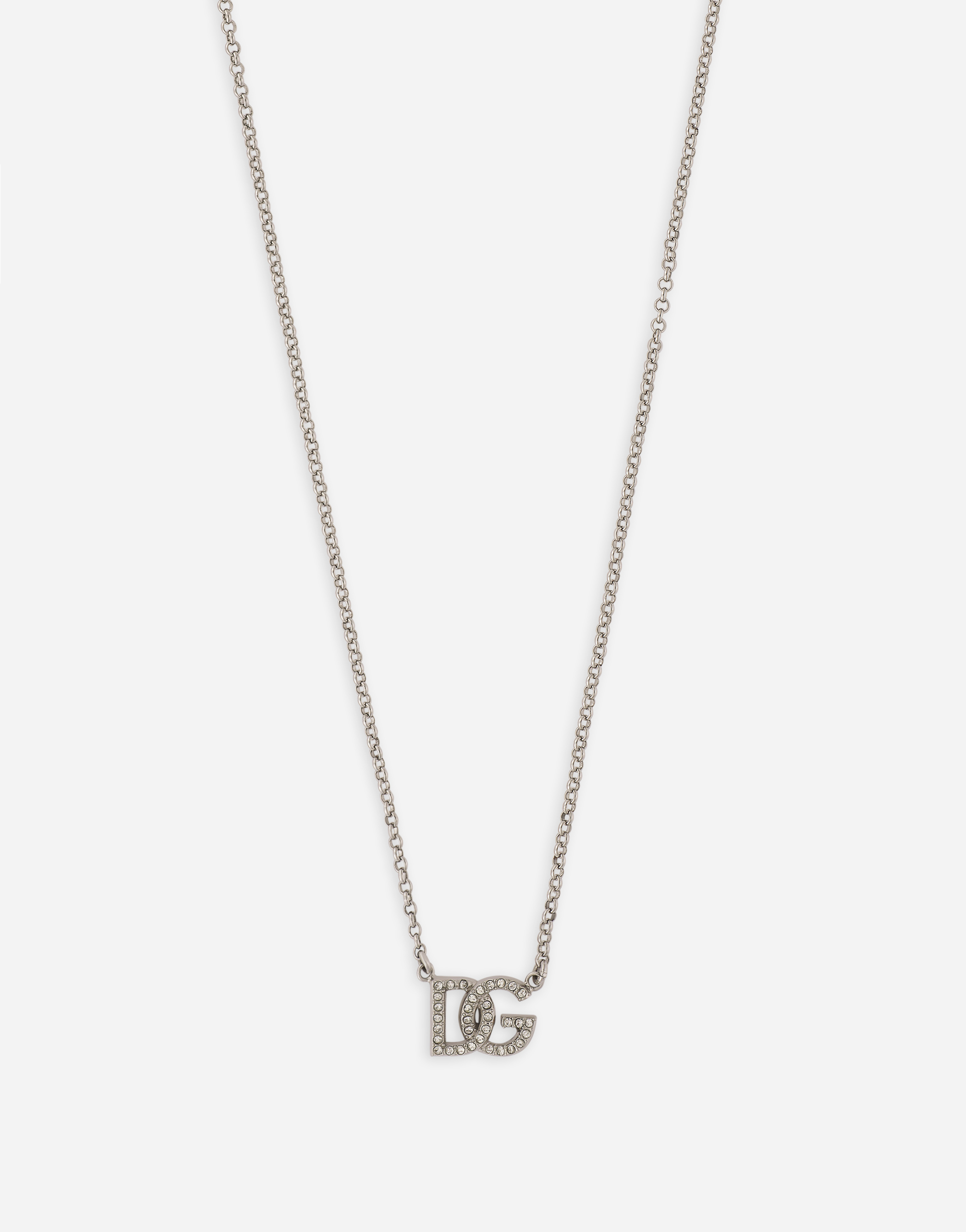 DOLCE & GABBANA CHAIN NECKLACE WITH DG LOGO