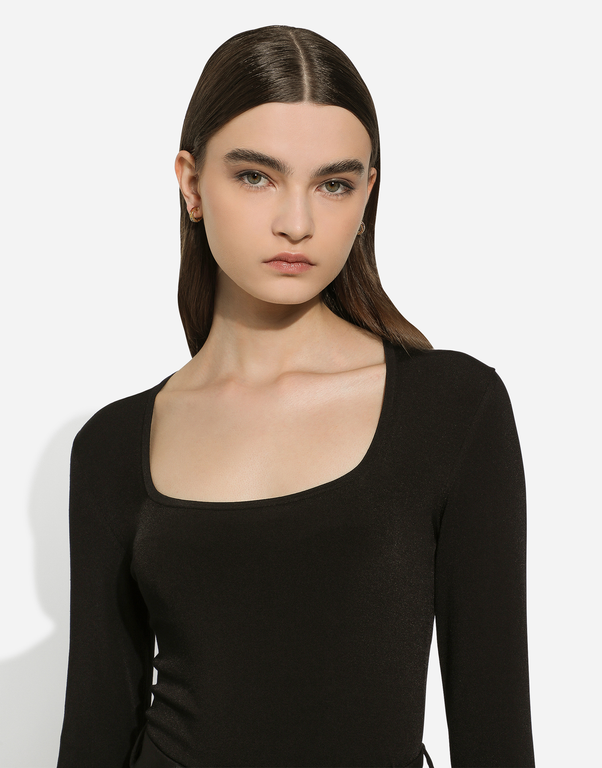 DOLCE & GABBANA RAINBOW EARRINGS IN YELLOW GOLD 18KT WITH MULTICOLOR SAPPHIRES AND DIAMONDS