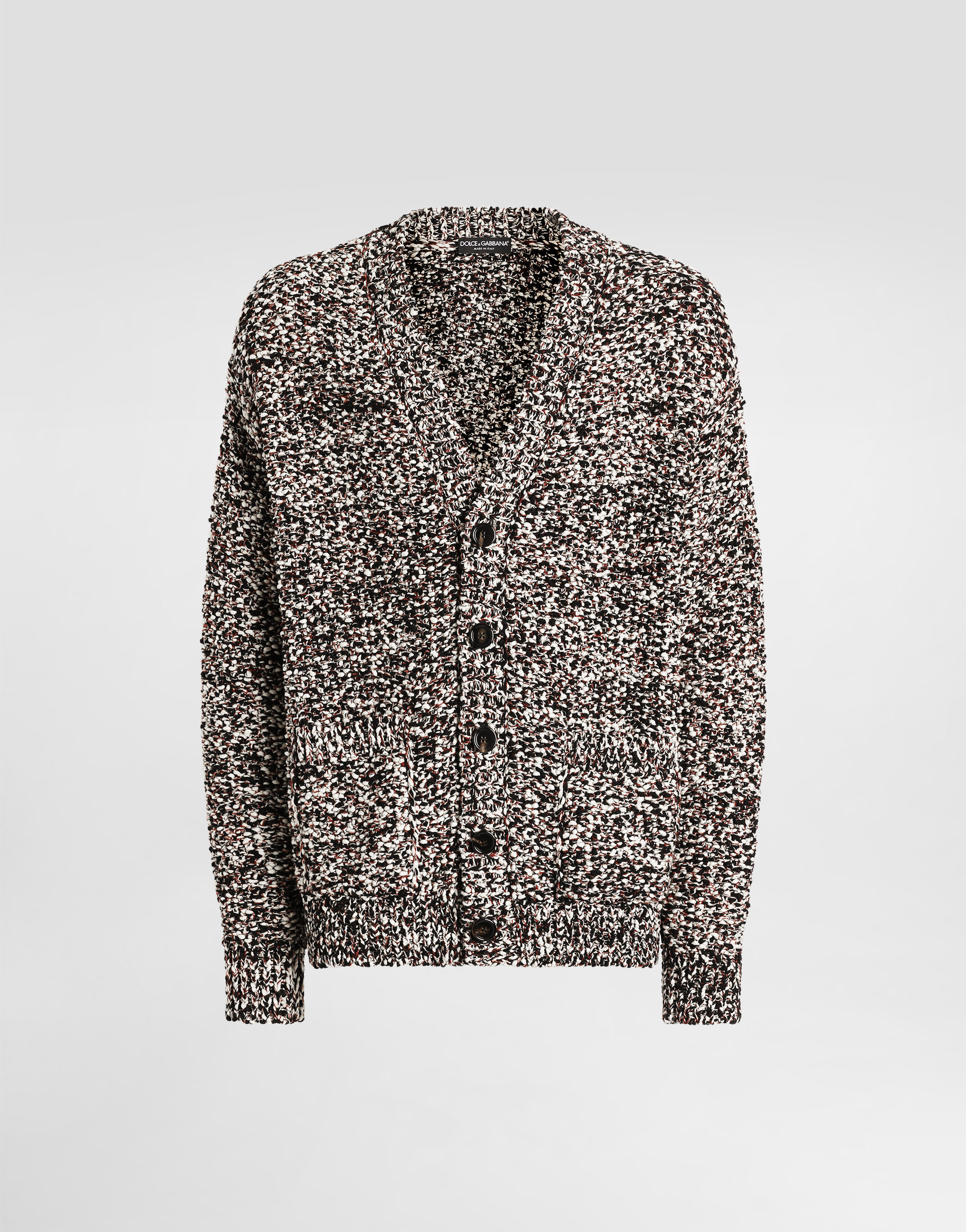 DOLCE & GABBANA 植物柄 長袖カーディガン Cotton cardigan in Beige for Men | Dolce&Gabbana® US