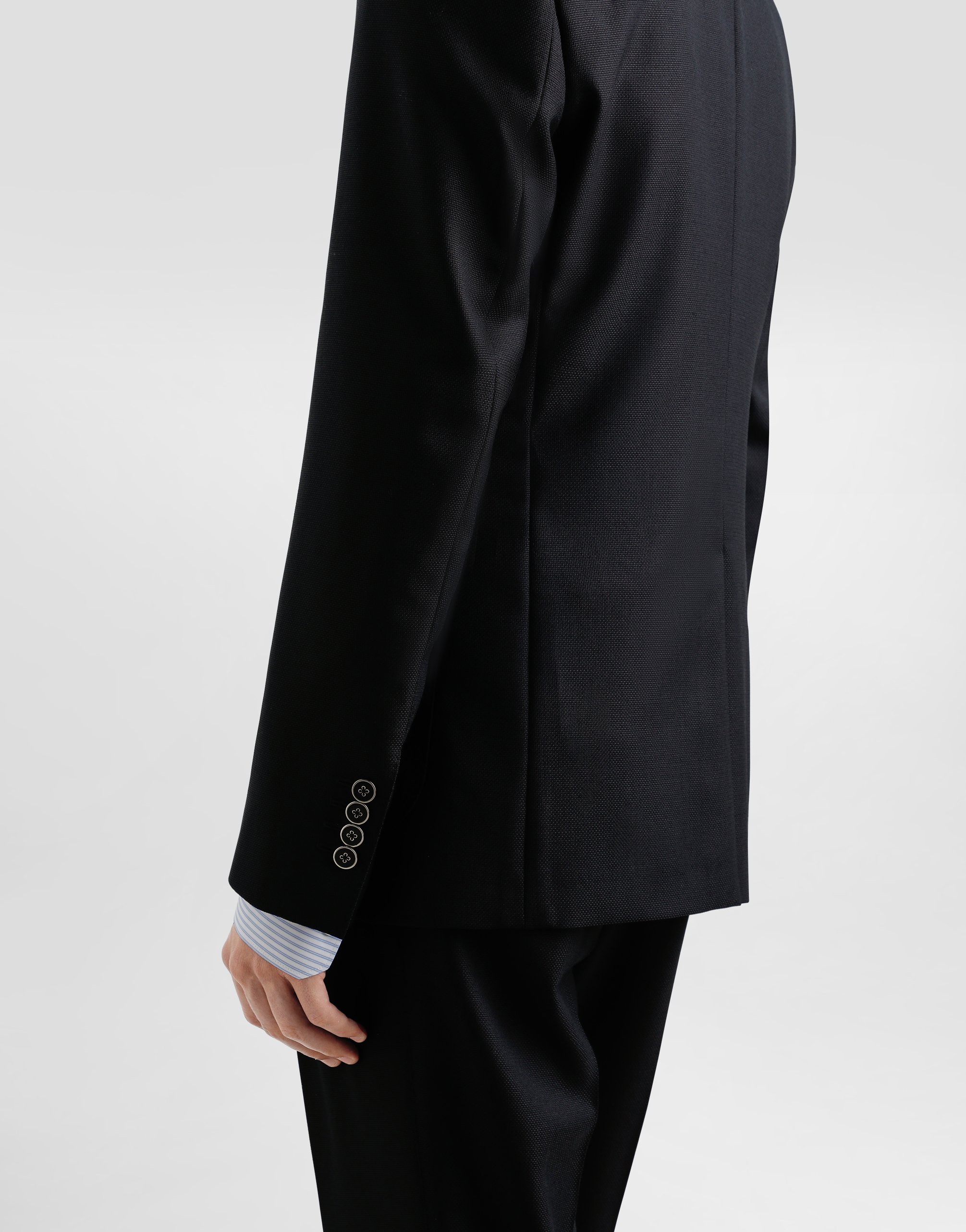 Single-breasted wool jacket