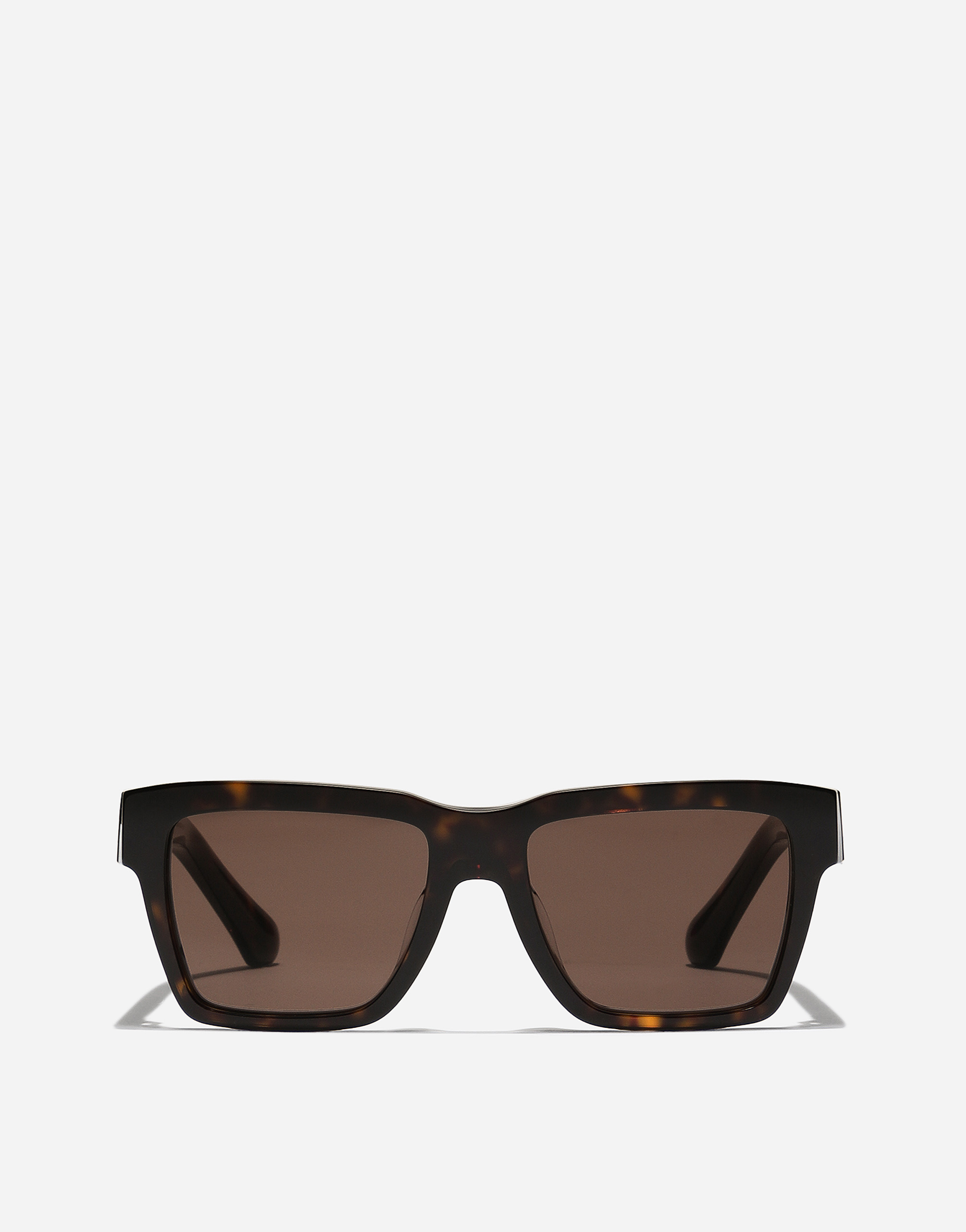 Dolce & Gabbana Mirror Logo Sunglasses In Brown