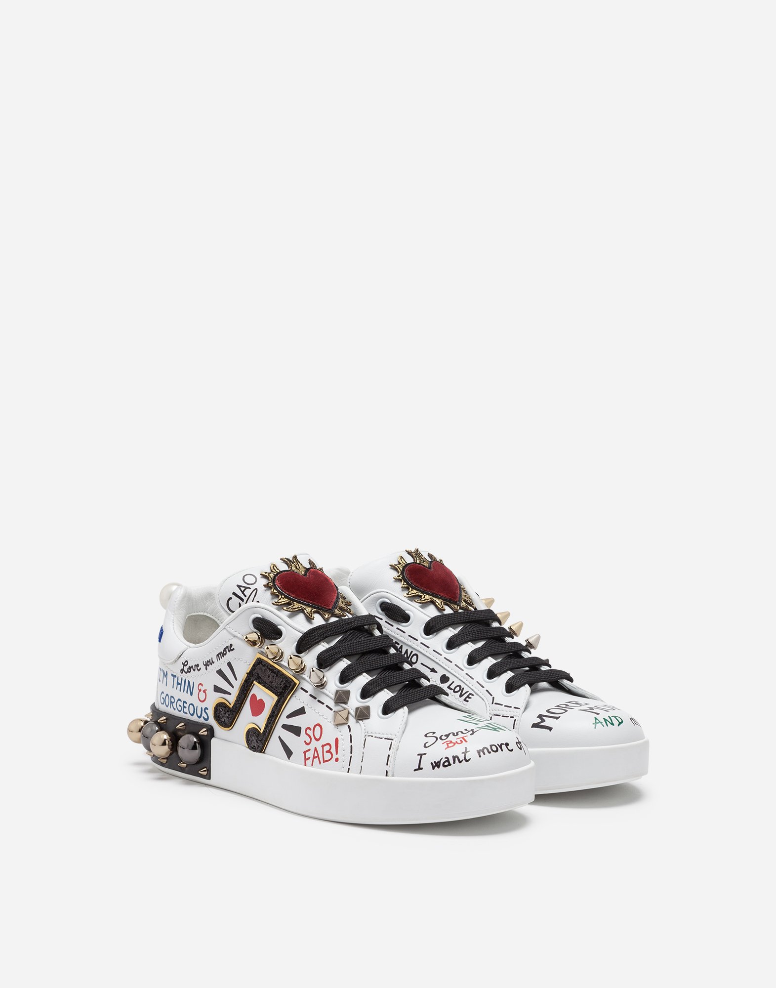dolce and gabbana diamond trainers