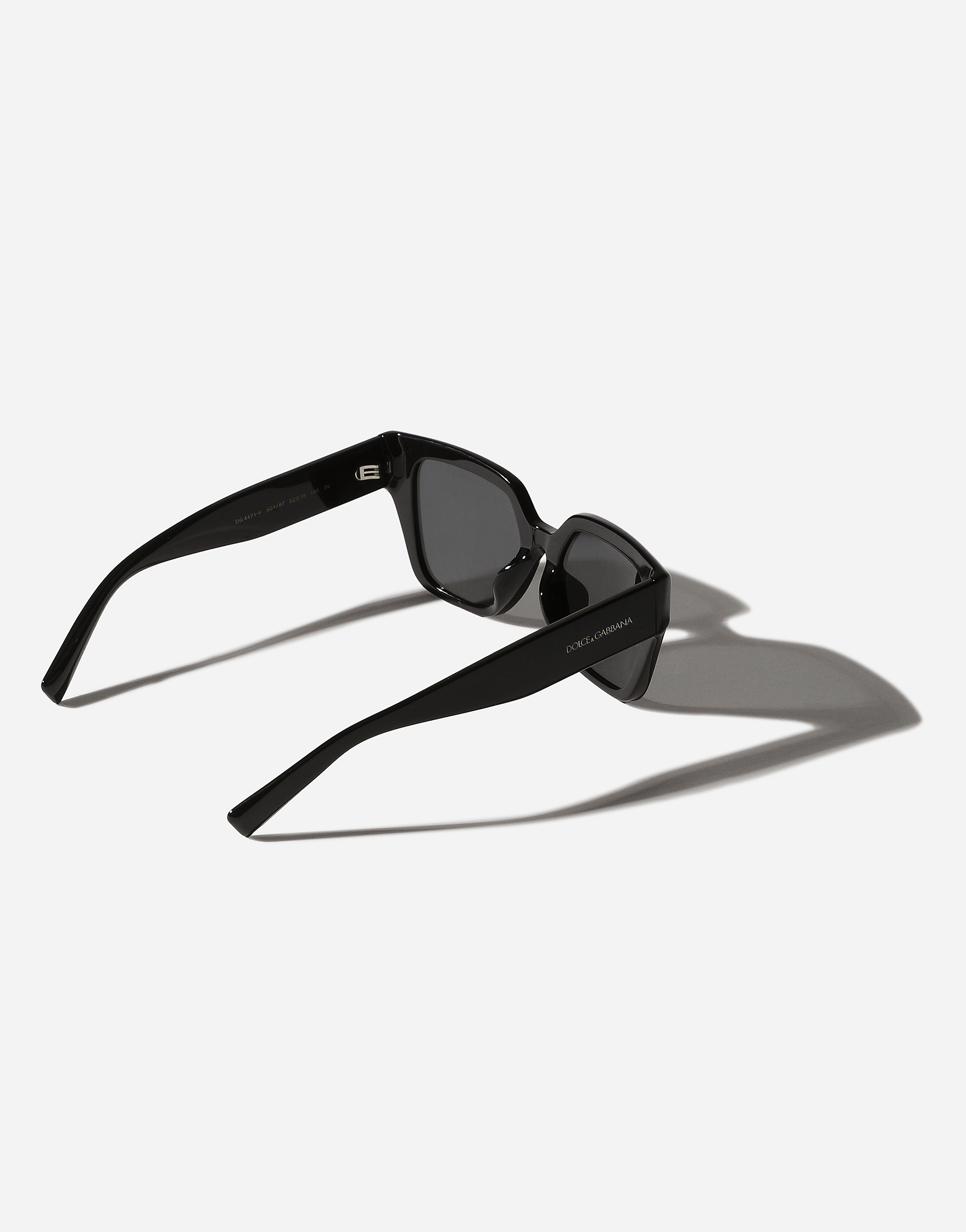 Shop Dolce & Gabbana Dg Sharped Sunglasses In Black
