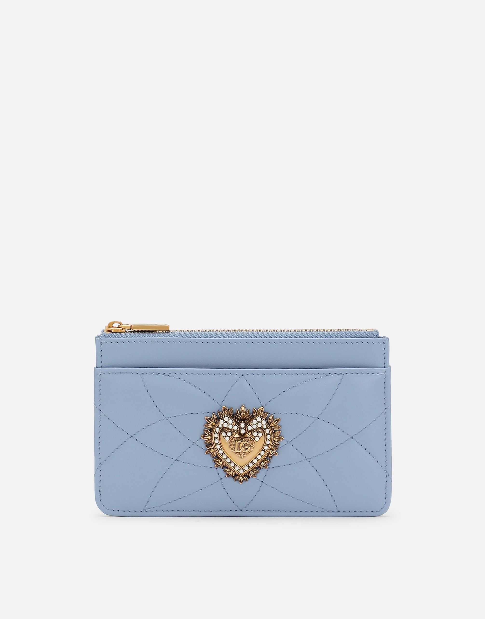 Medium Devotion card holder in Light Blue for Women