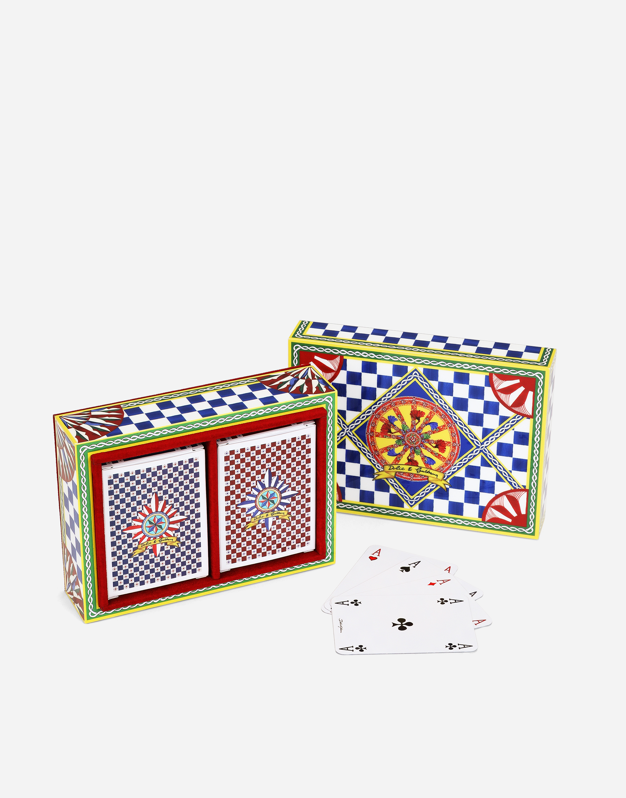 Dolce & Gabbana Plexiglass Poker Set In Multi