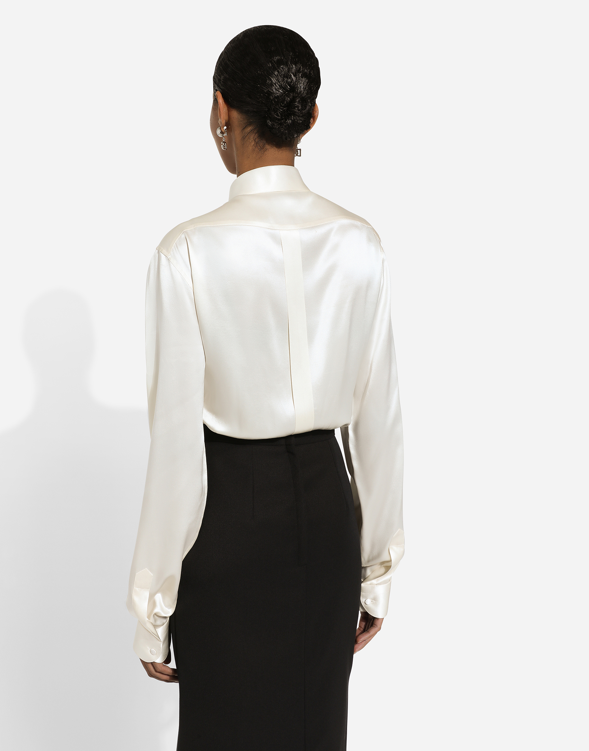 Dolce & Gabbana Kim Dolcegabbana Long-sleeved Shirt In White