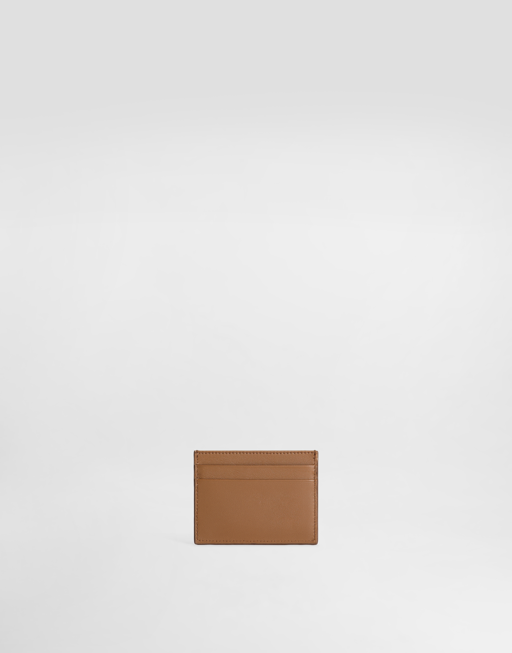  Dolce & Gabbana Dolce & Gabbana Woven Dg Logo Card Holder - Woman Wallets And Small Leather Goods Brown Leather Onesize 