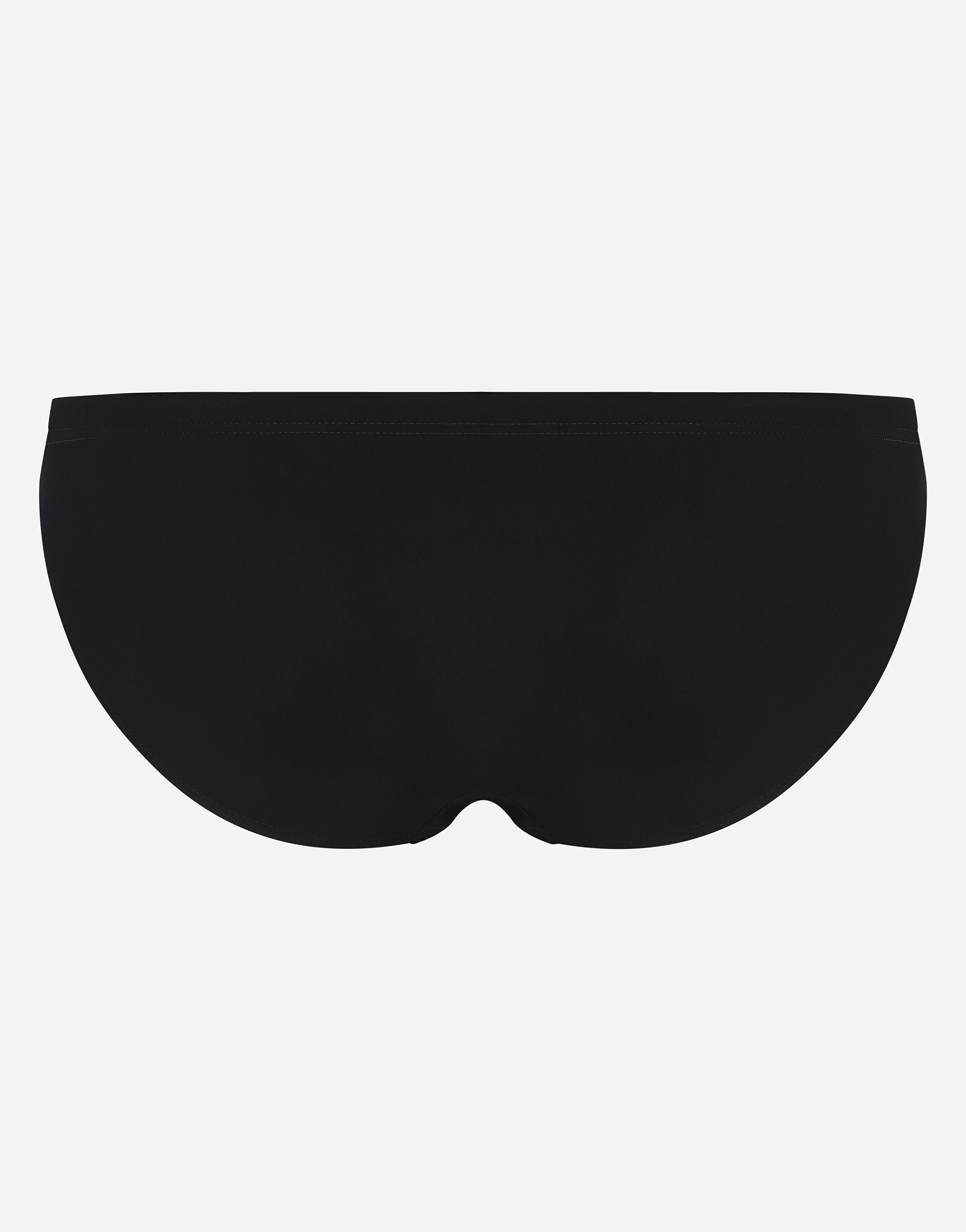 Dolce & Gabbana Swim Briefs With Dg Hardware In Black