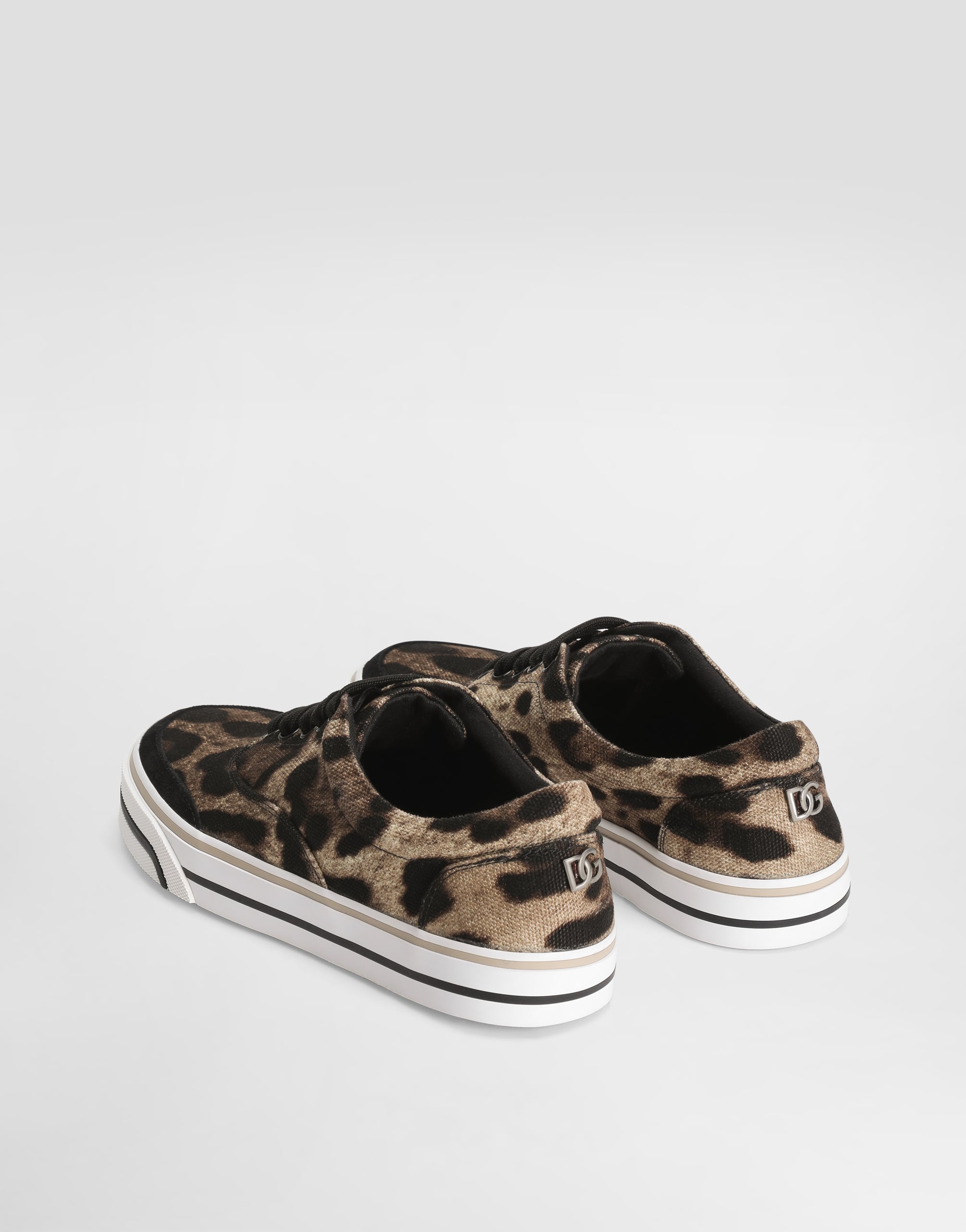 Dolce & Gabbana Leonew Sneaker In Animal Print