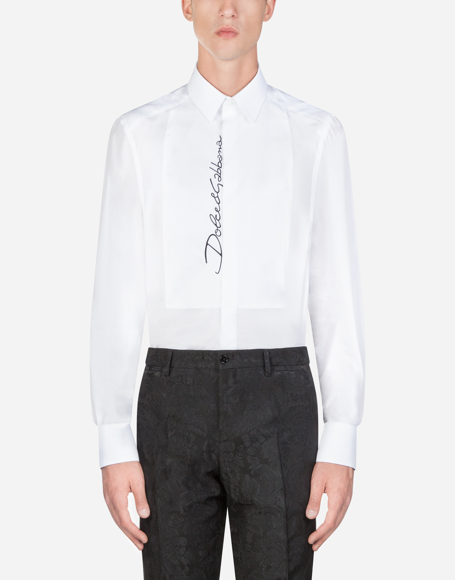 white dolce and gabbana shirt