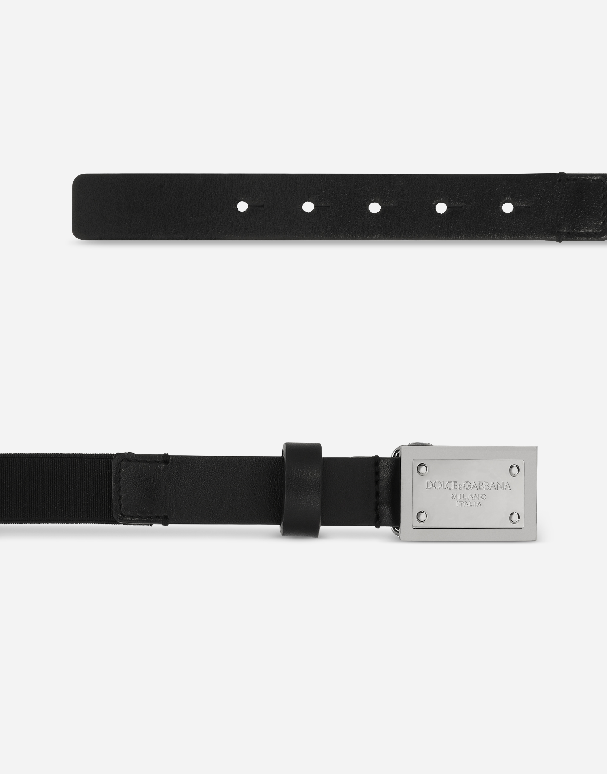 DOLCE & GABBANA BELT WITH LOGO TAG