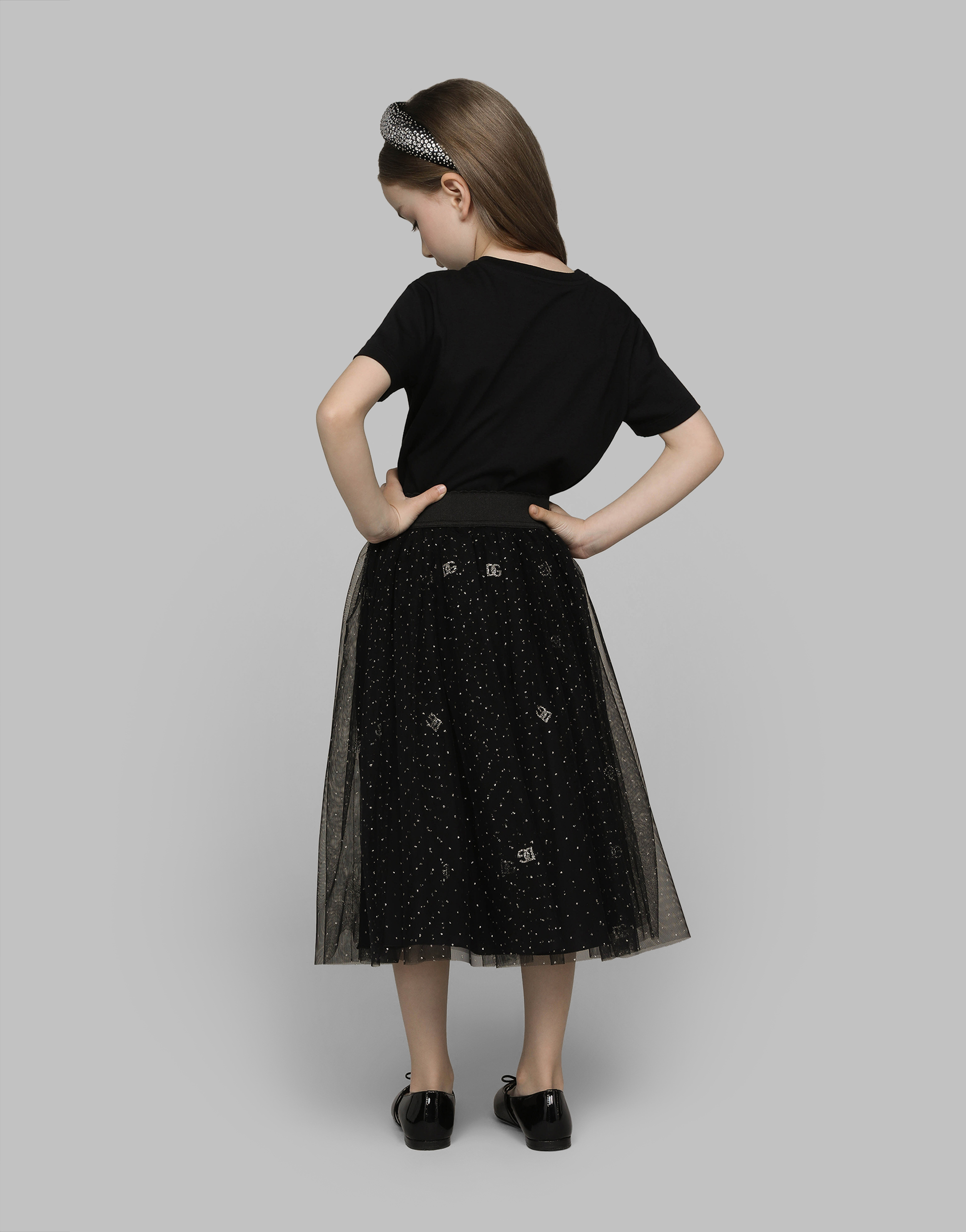 Dolce & Gabbana Jersey T-shirt With Dg Logo In Black