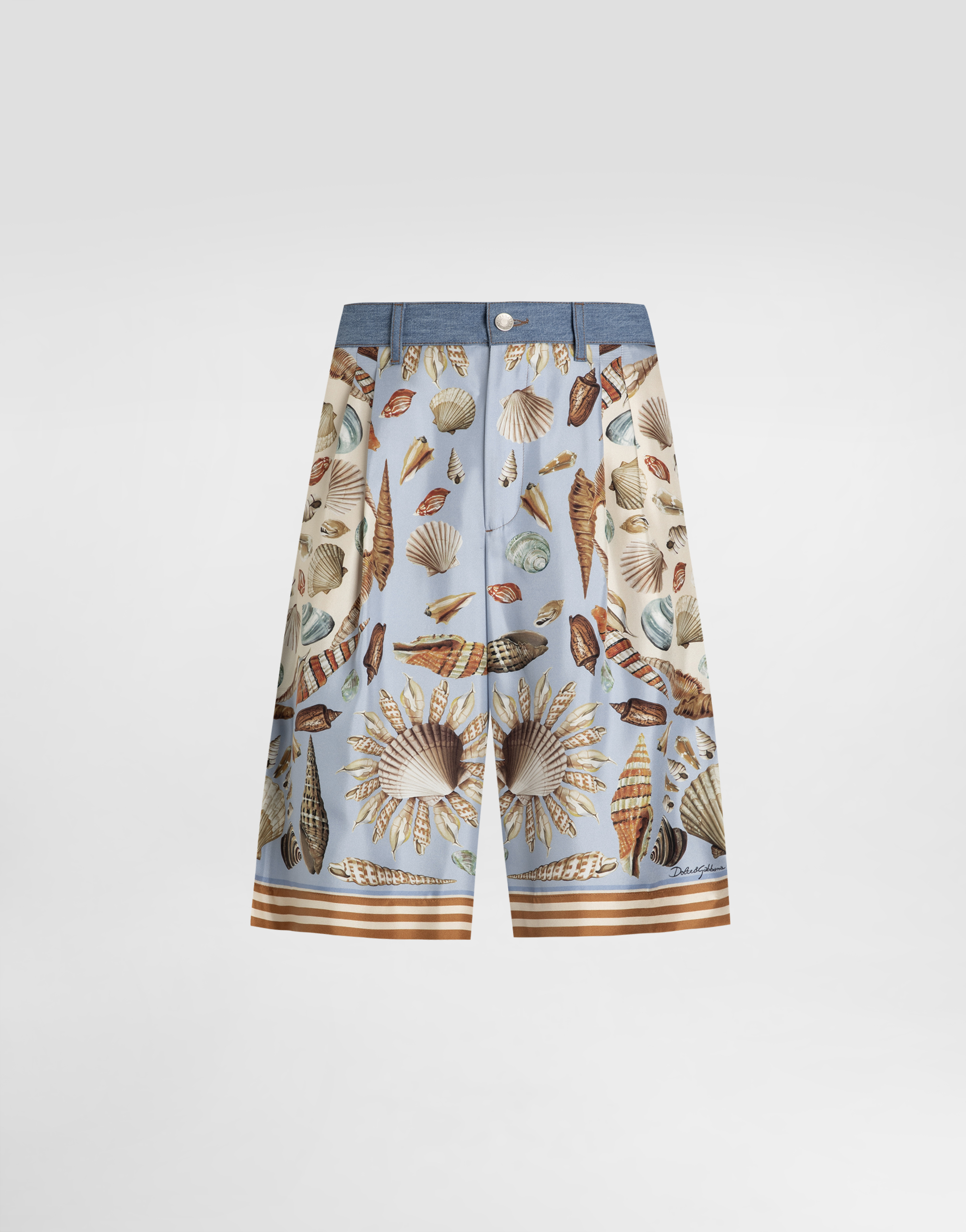 Dolce & Gabbana Denim Bermuda Shorts - Man Denim Multi-colored