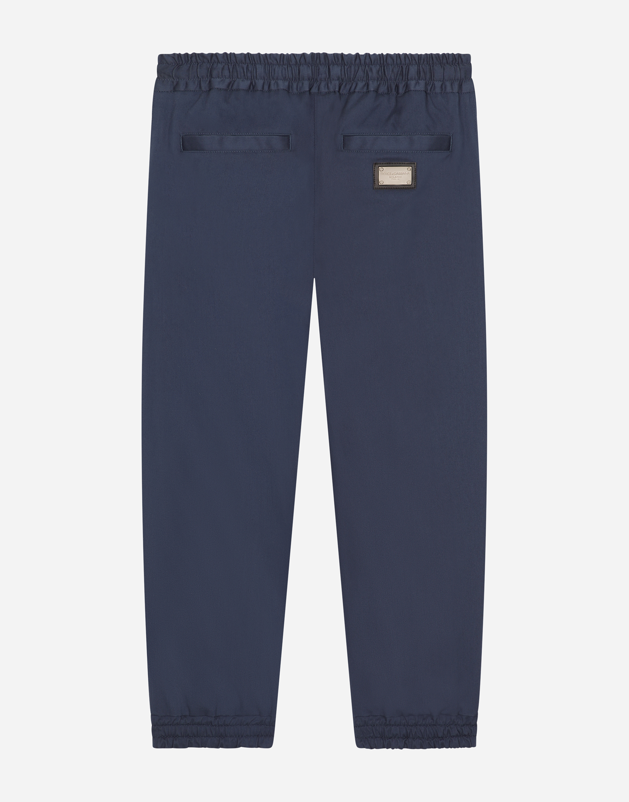 Shop Dolce & Gabbana Pantalone In Blu Scurissimo 3