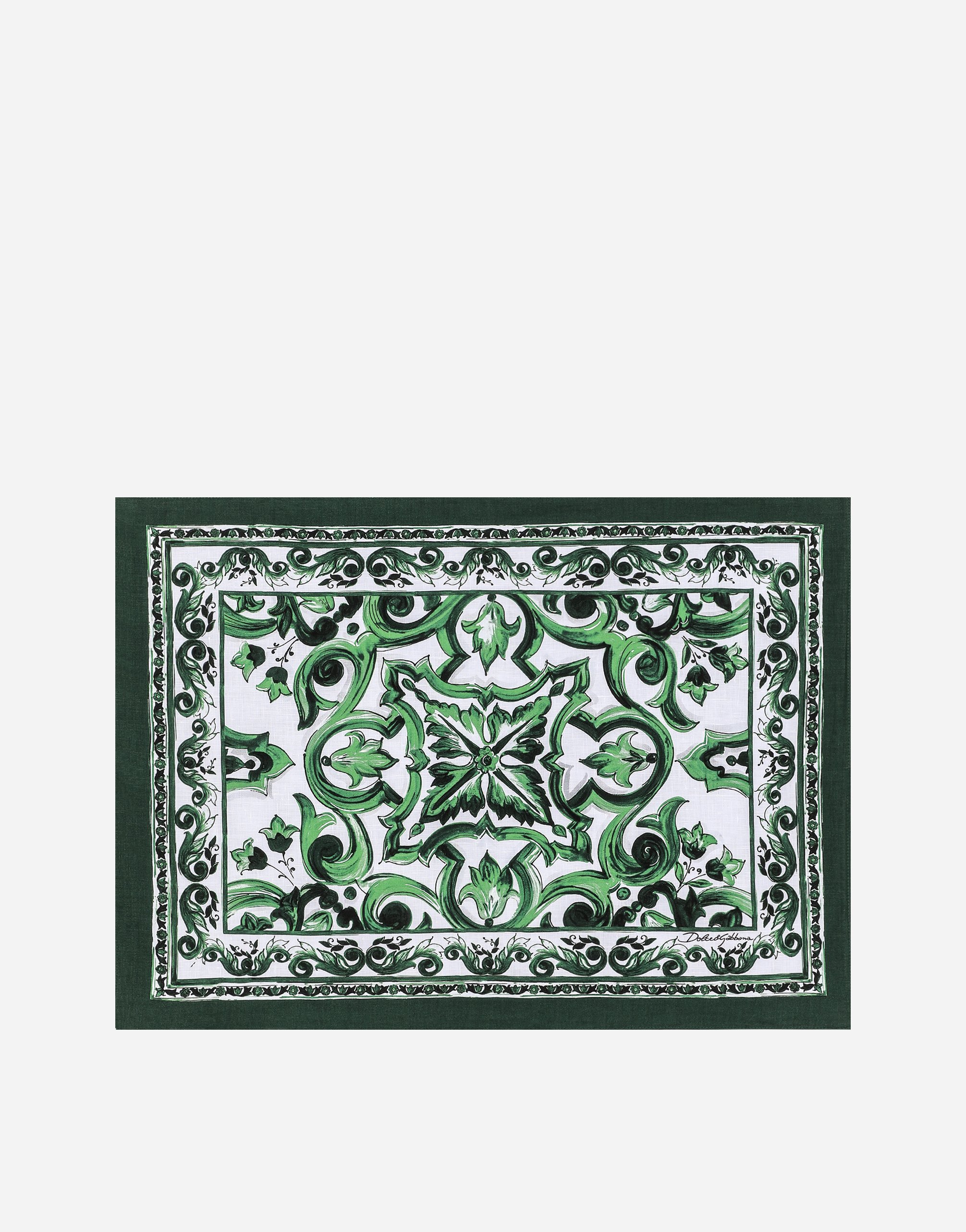 Dolce & Gabbana Set Linen Placemat And Napkin In マルチカラー