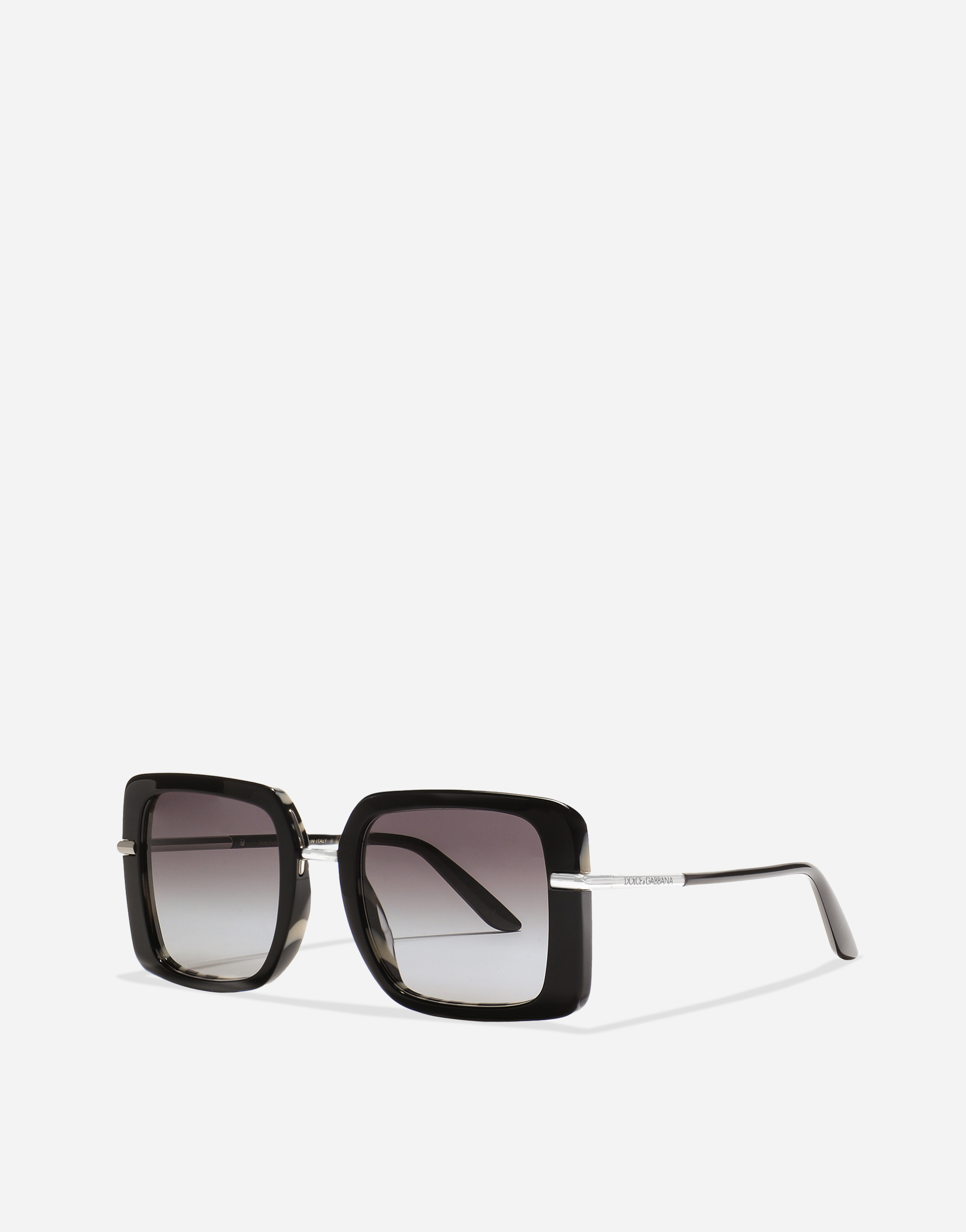 Dolce & Gabbana Dna Sunglasses In Black On Zebra Print