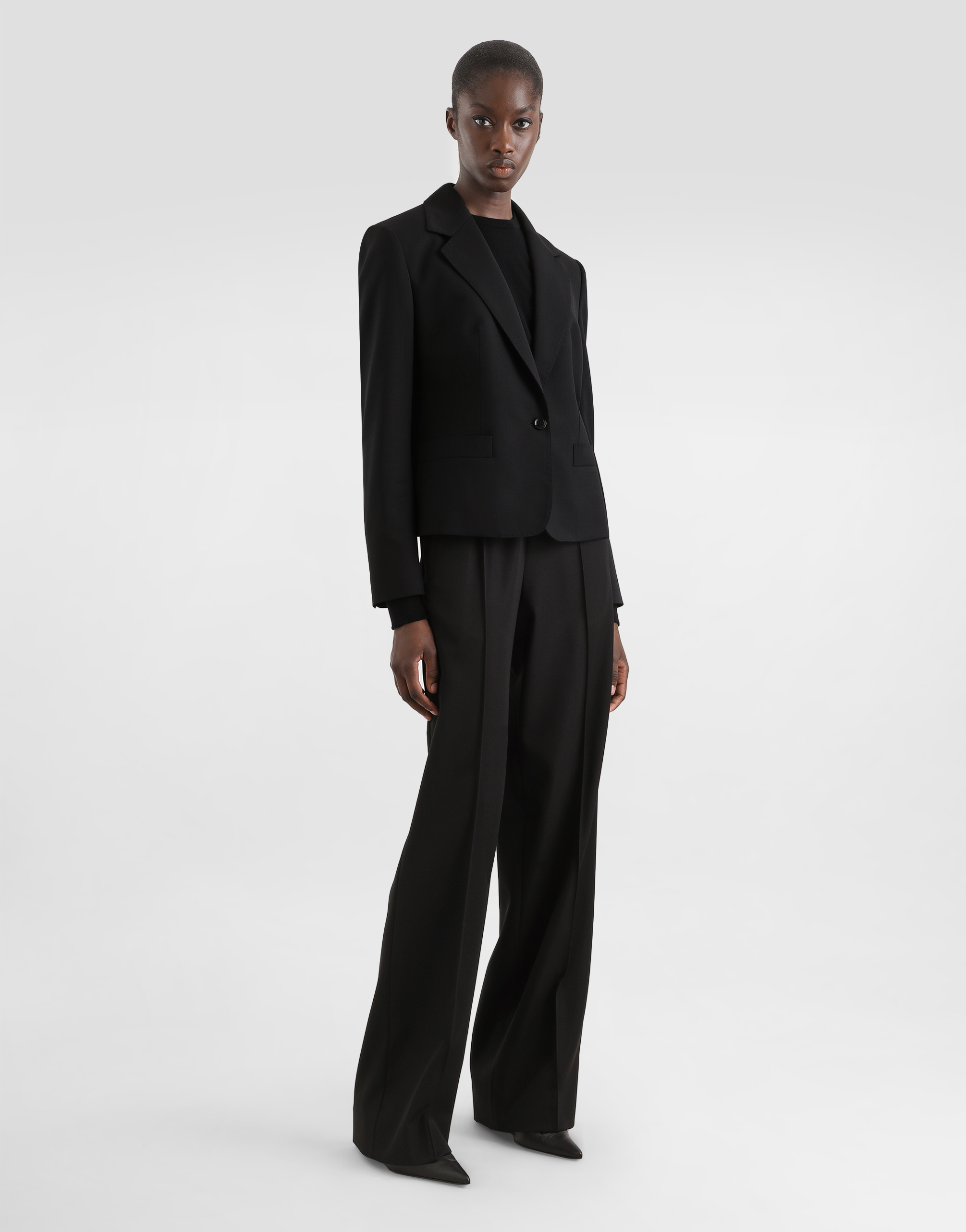 Dolce & Gabbana Bi-stretch Sallia Jacket In Black